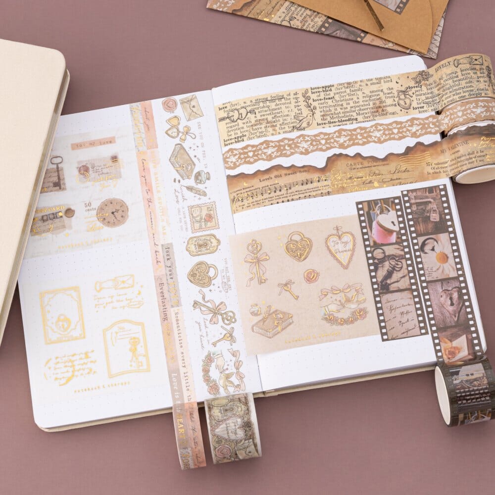 Tsuki ‘Love Lock’ Washi Tape Set ☾ - Image 3