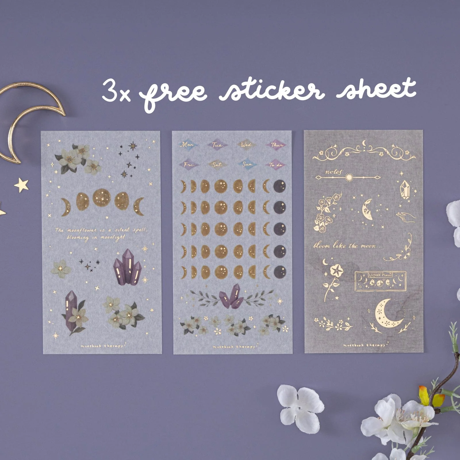 Tsuki ‘Lunar Bloom’ Collector's Edition 2026 Moon Planner Bullet Journal ☾ - Image 10