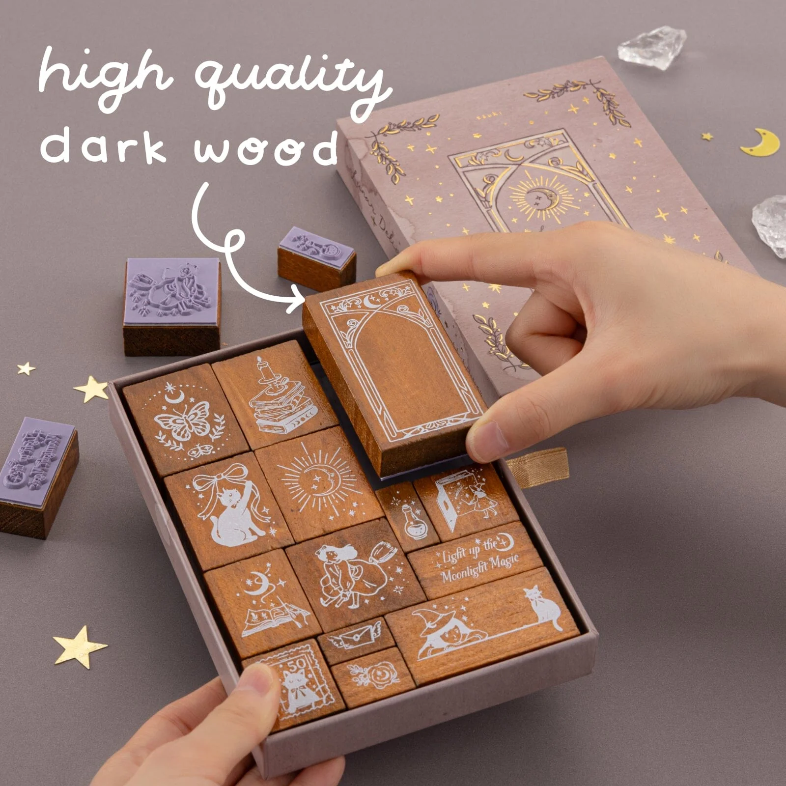 Tsuki ‘Lunar Delivery’ Bullet Journal Stamp Set ☾ - Image 2