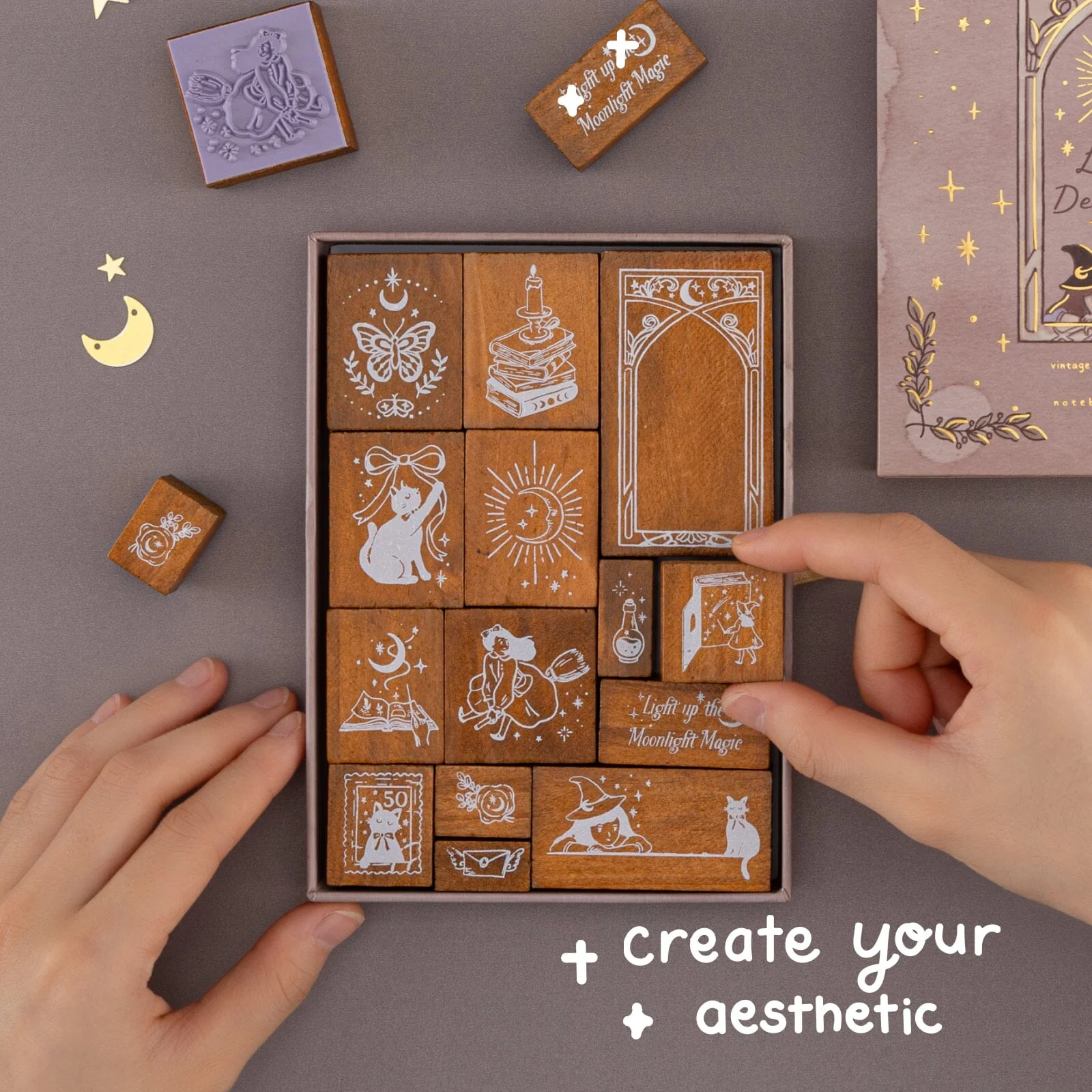 Tsuki ‘Lunar Delivery’ Bullet Journal Stamp Set ☾ - Image 3