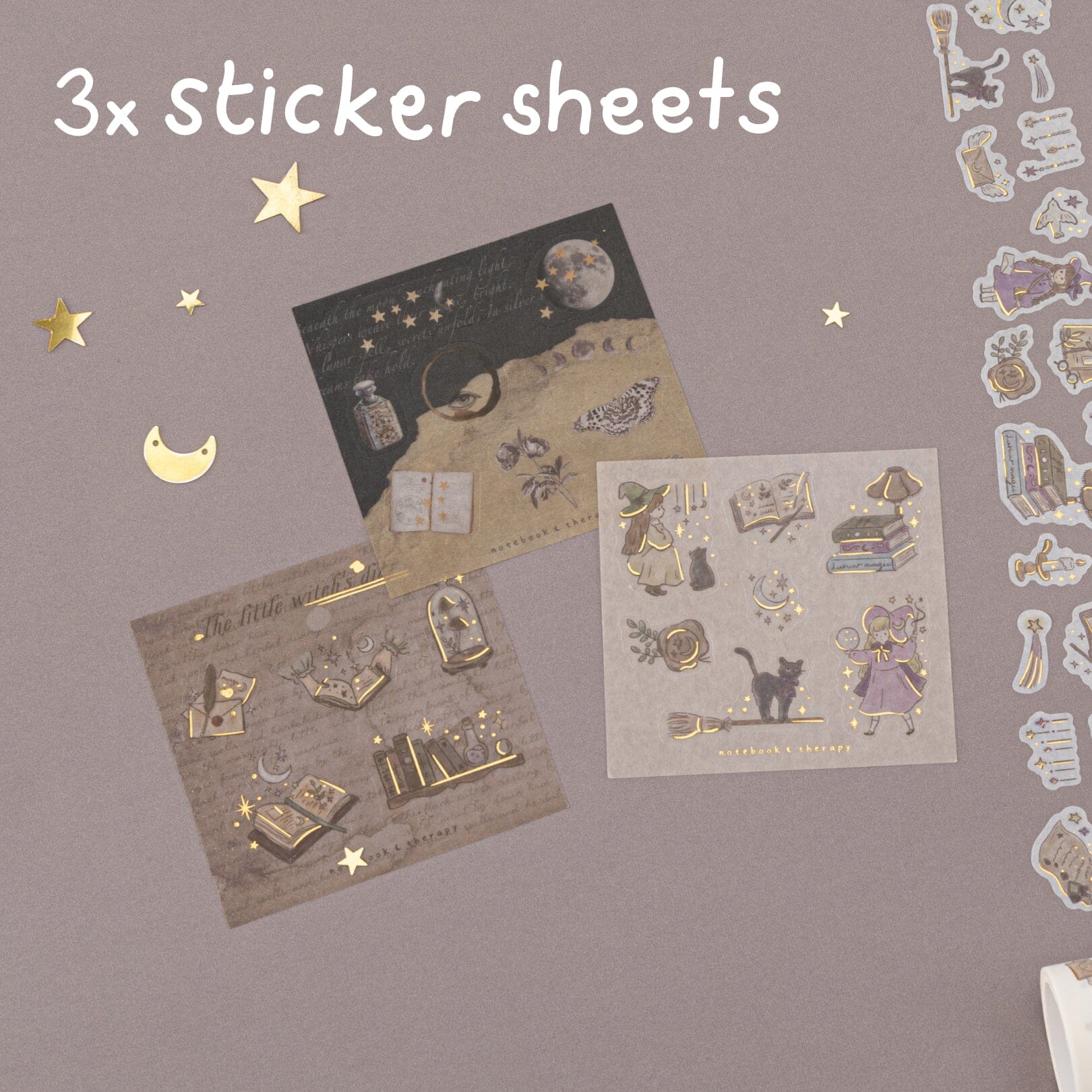 Tsuki ‘Lunar Delivery’ Washi Tape Set ☾ - Image 4