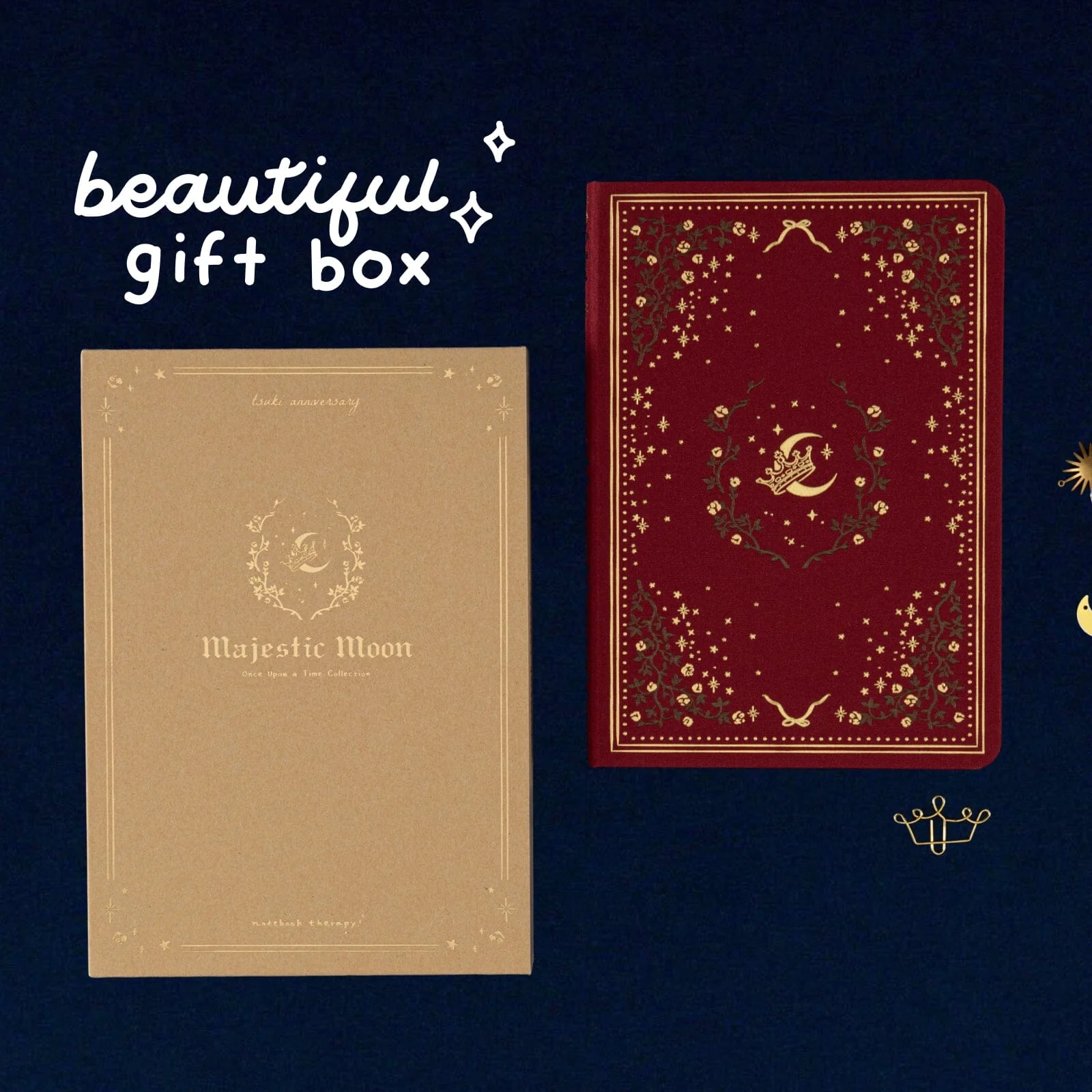 Tsuki ‘Majestic Moon’ Limited Edition Kraft Paper Bullet Journal in A5 ☾ - Image 11
