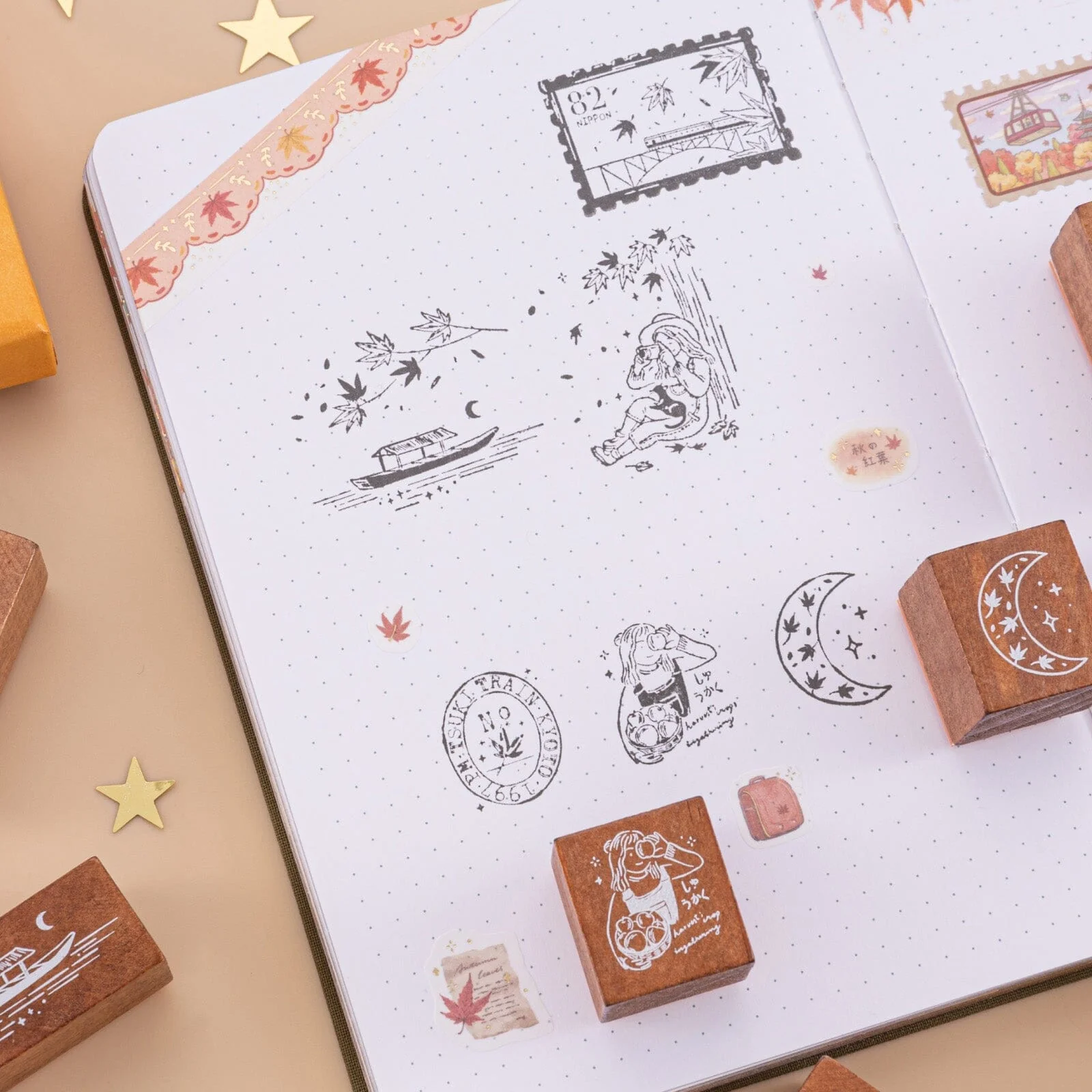 Tsuki ‘Maple Journey’ Bullet Journal Stamp Set ☾ - Image 4