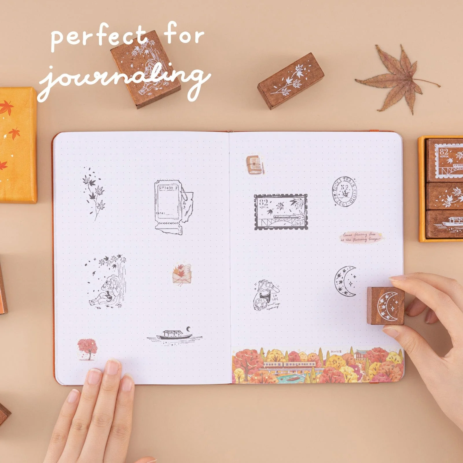 Tsuki ‘Maple Journey’ Bullet Journal Stamp Set ☾ - Image 5