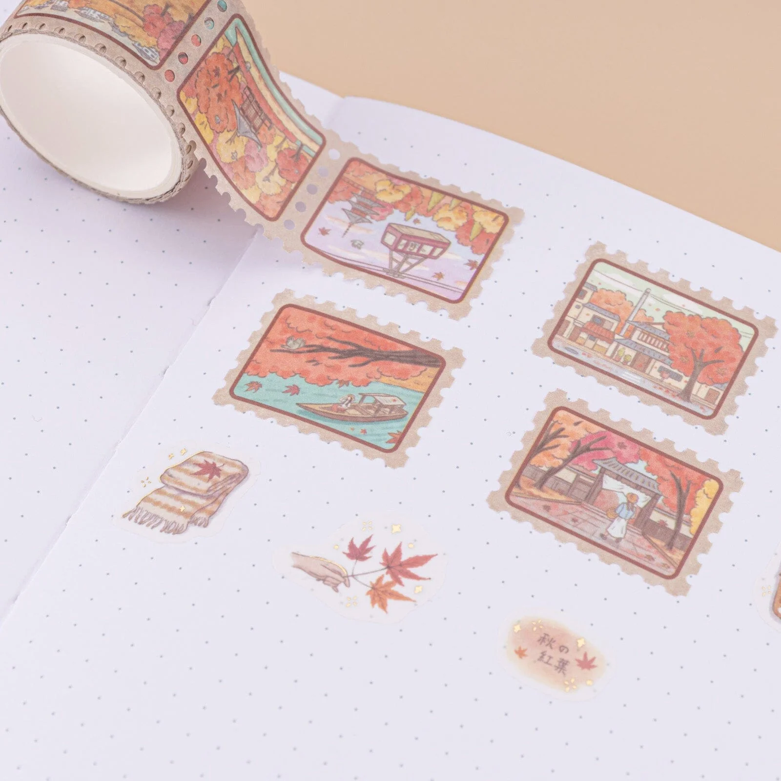 Tsuki ‘Maple Journey’ Washi Tape Set ☾ - Image 11