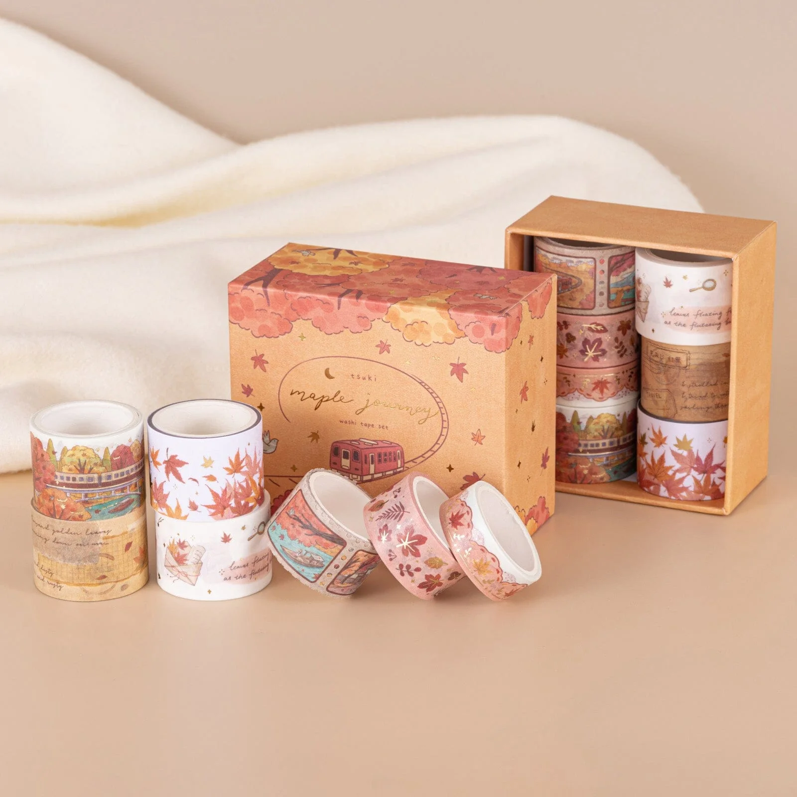 Tsuki ‘Maple Journey’ Washi Tape Set ☾ - Image 17