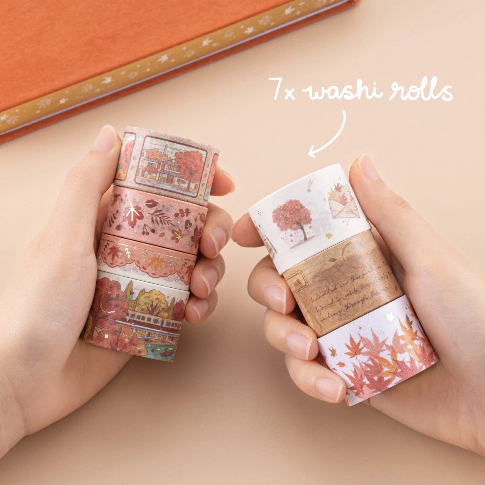 Tsuki ‘Maple Journey’ Washi Tape Set ☾ - Image 4