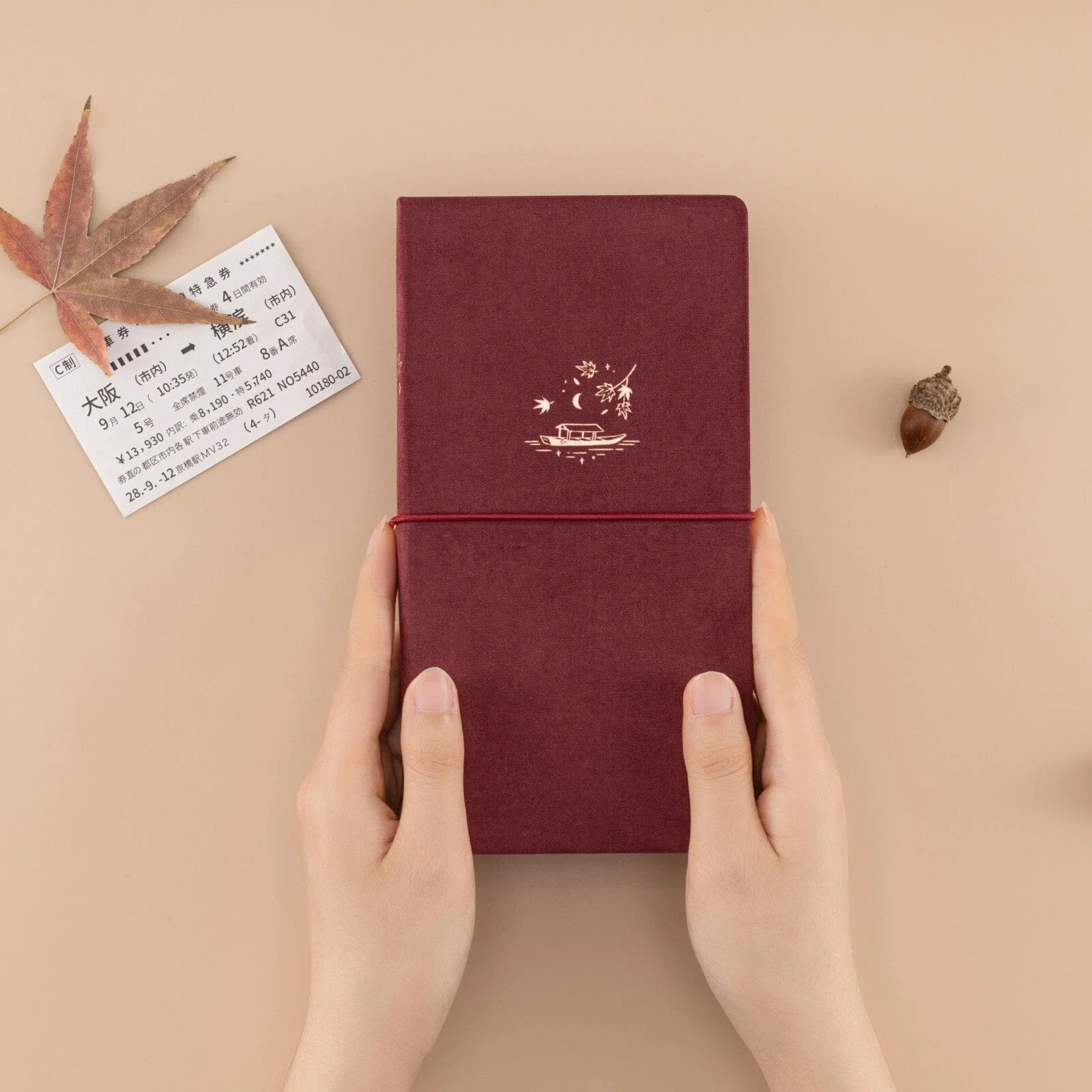 Tsuki ‘Maple Sail’ Travel Notebook ☾ - Image 8
