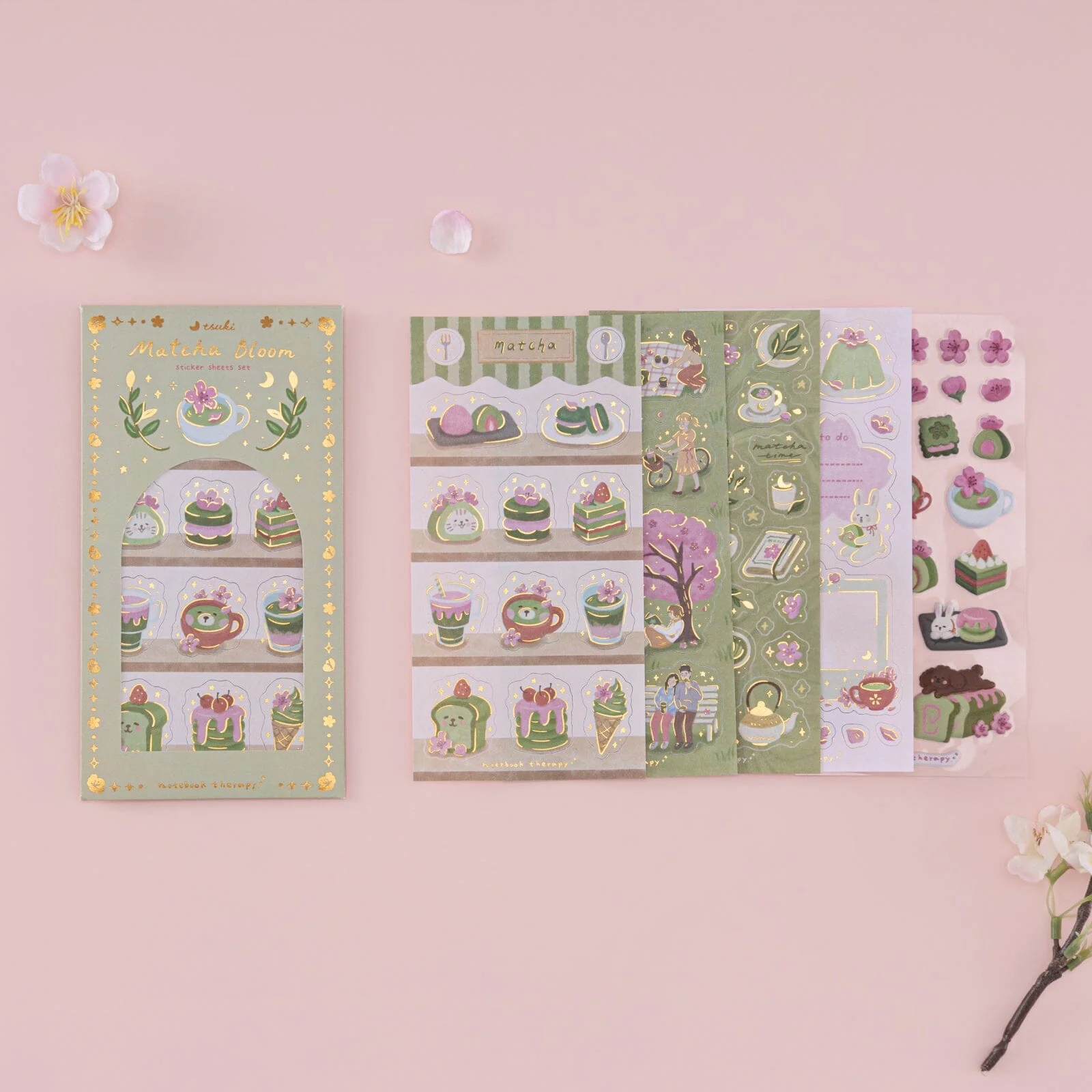 Tsuki ‘Matcha Bloom’ Sticker Set ☾ - Image 11
