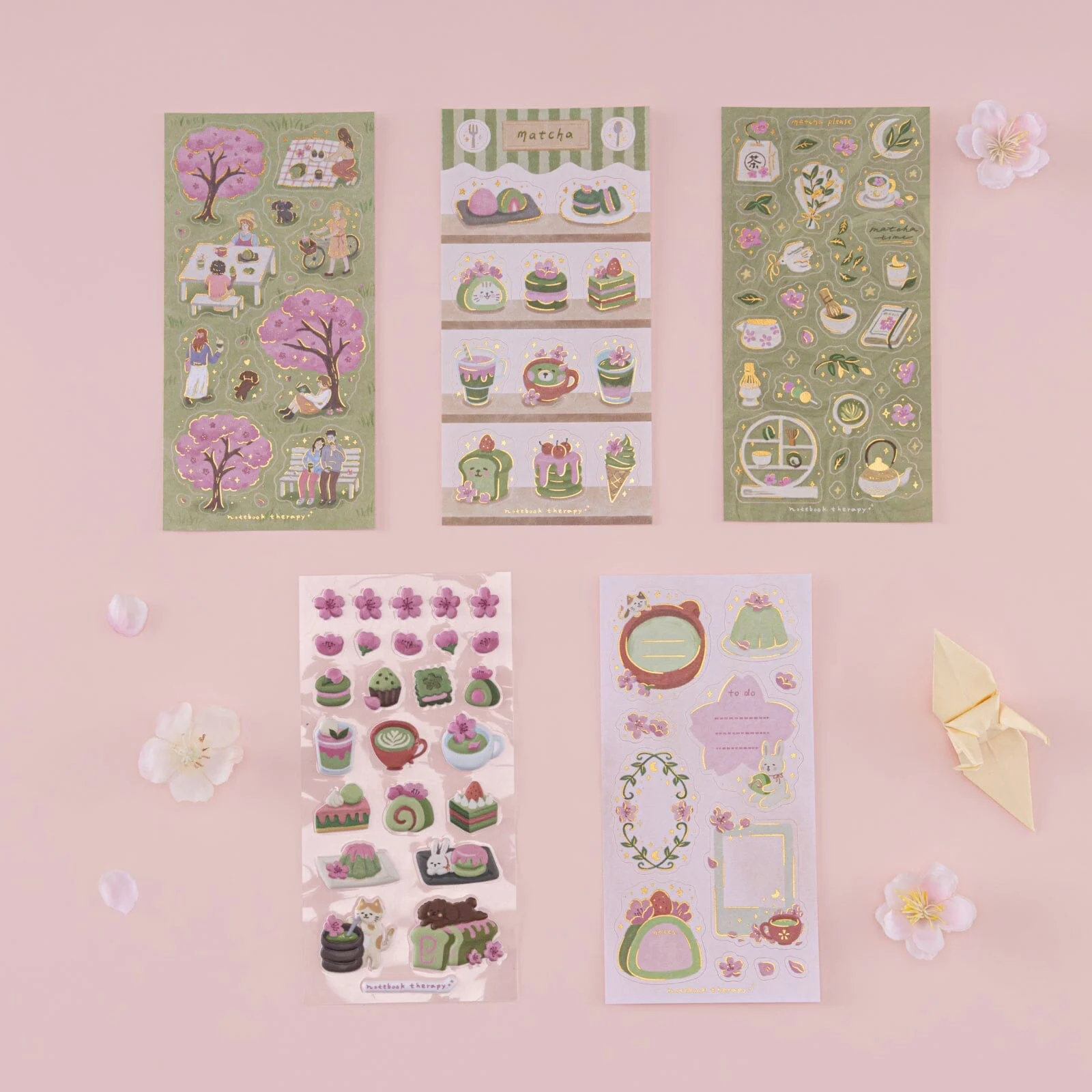 Tsuki ‘Matcha Bloom’ Sticker Set ☾ - Image 12
