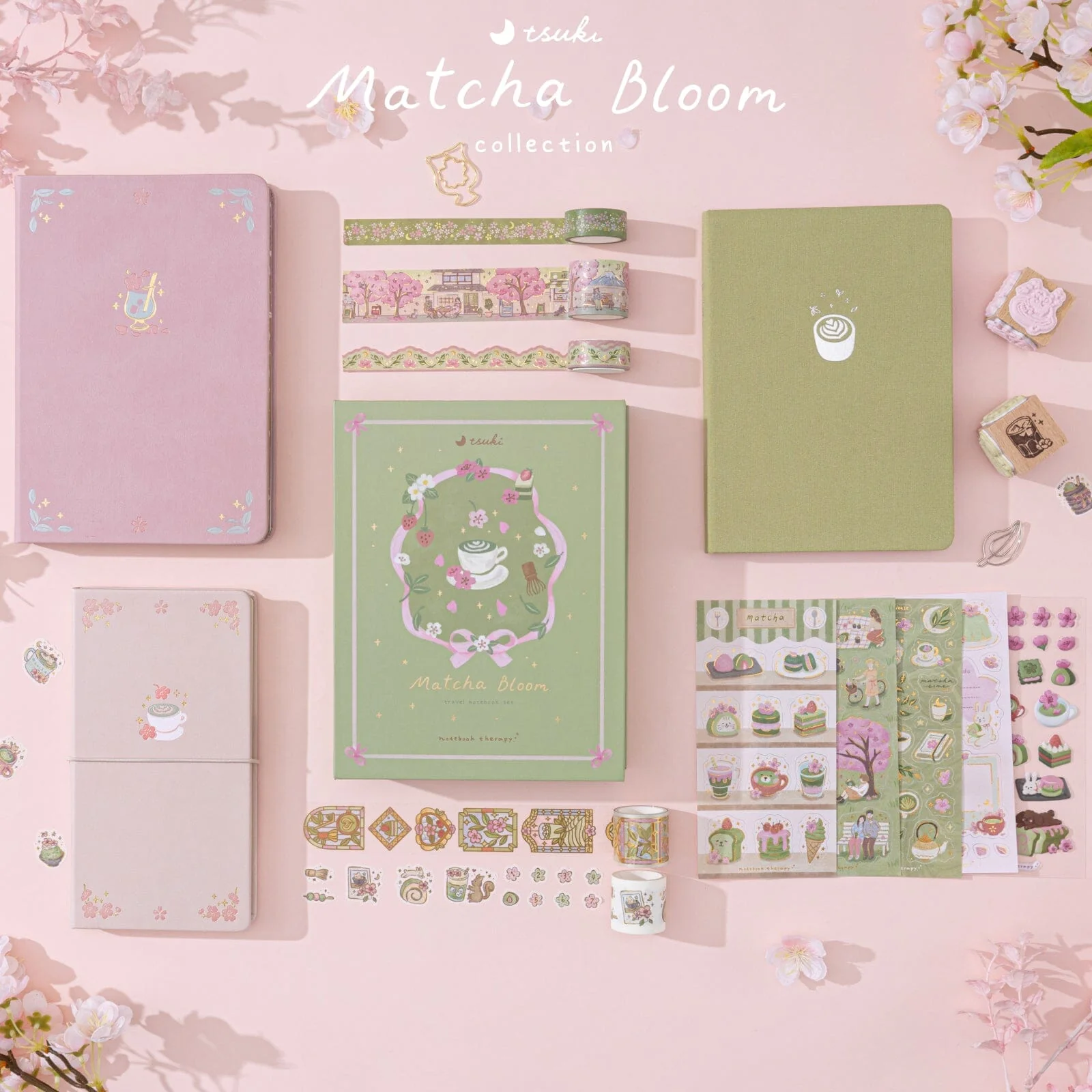 Tsuki ‘Matcha Bloom’ Sticker Set ☾ - Image 13