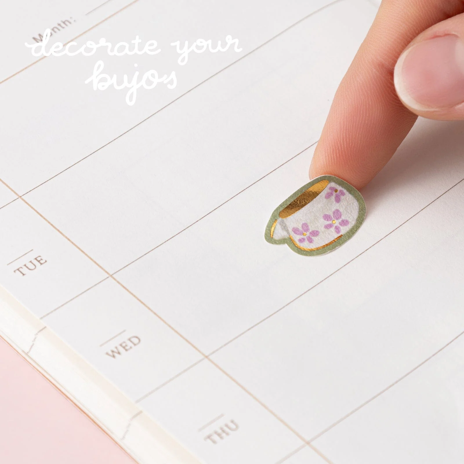 Tsuki ‘Matcha Bloom’ Sticker Set ☾ - Image 6