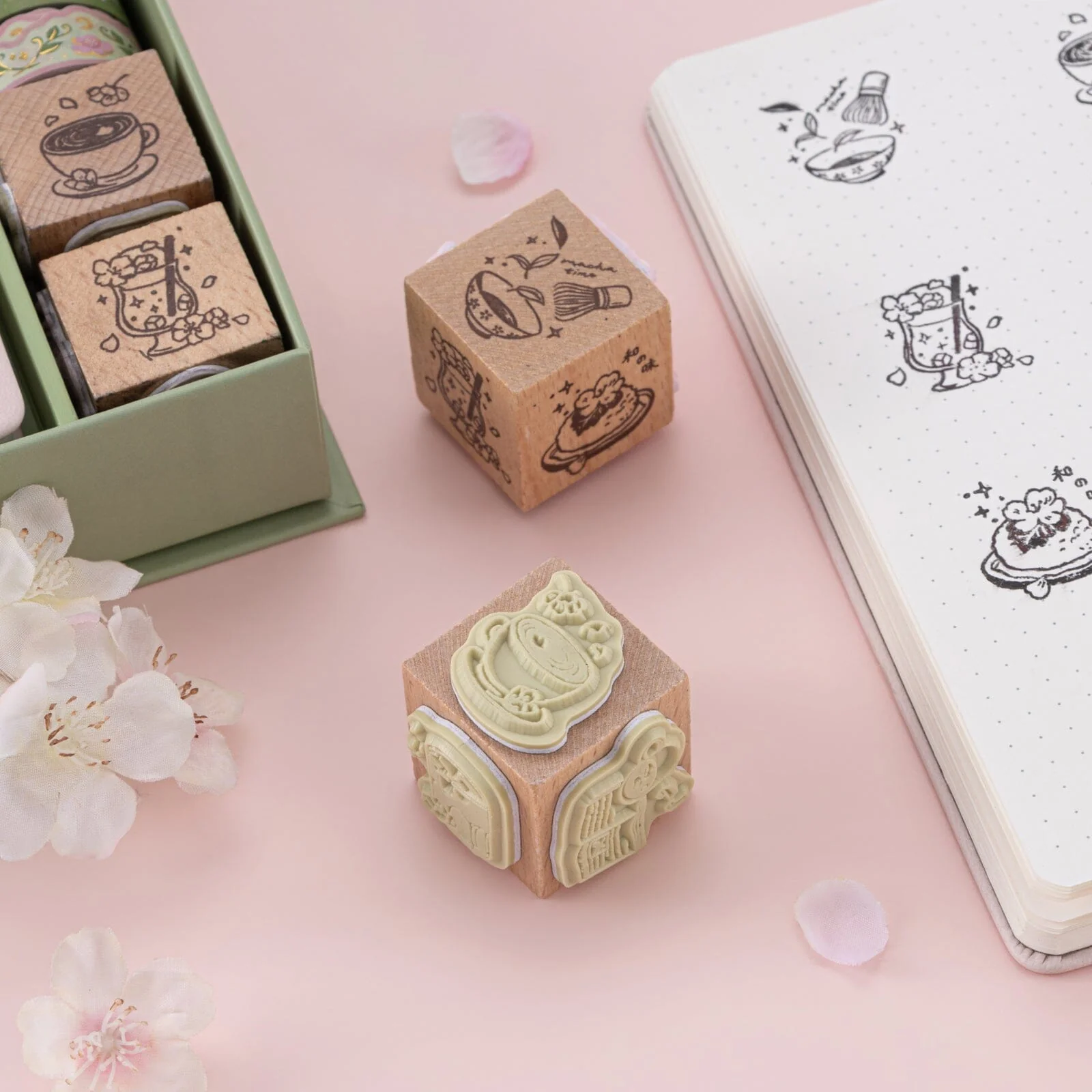 Tsuki ‘Matcha Bloom’ Travel Notebook Gift Set ☾ - Image 17