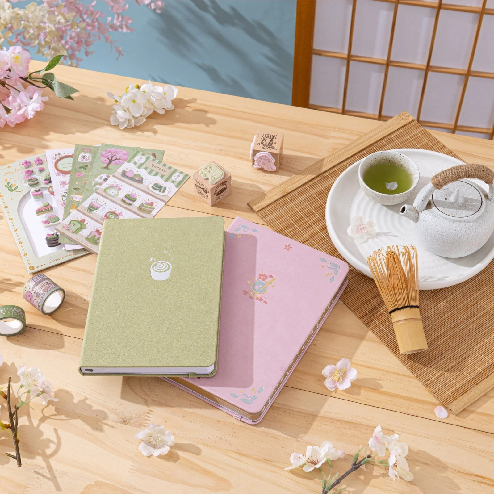 Tsuki ‘Matcha Blossom’ Limited Edition Luxury Bullet Journal ☾ - Image 15