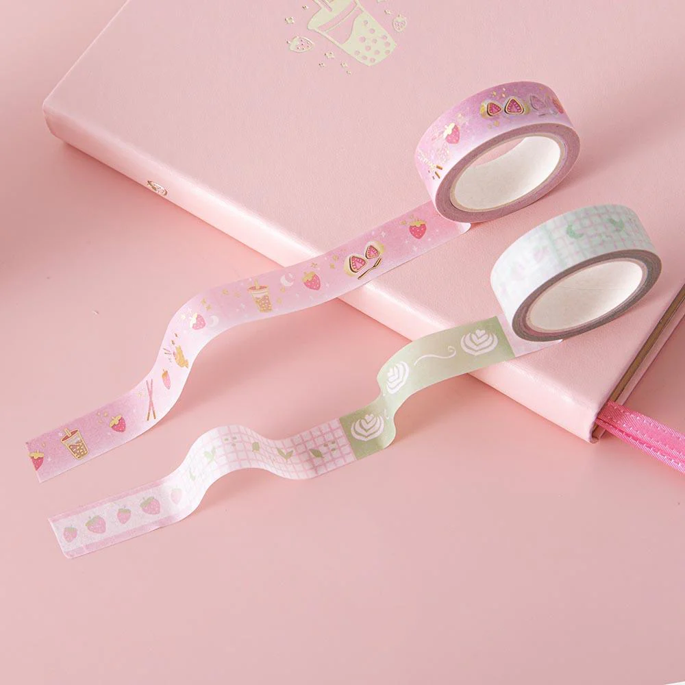 Tsuki ‘Matcha Ichigo’ Washi Tape Set ☾ - Image 15