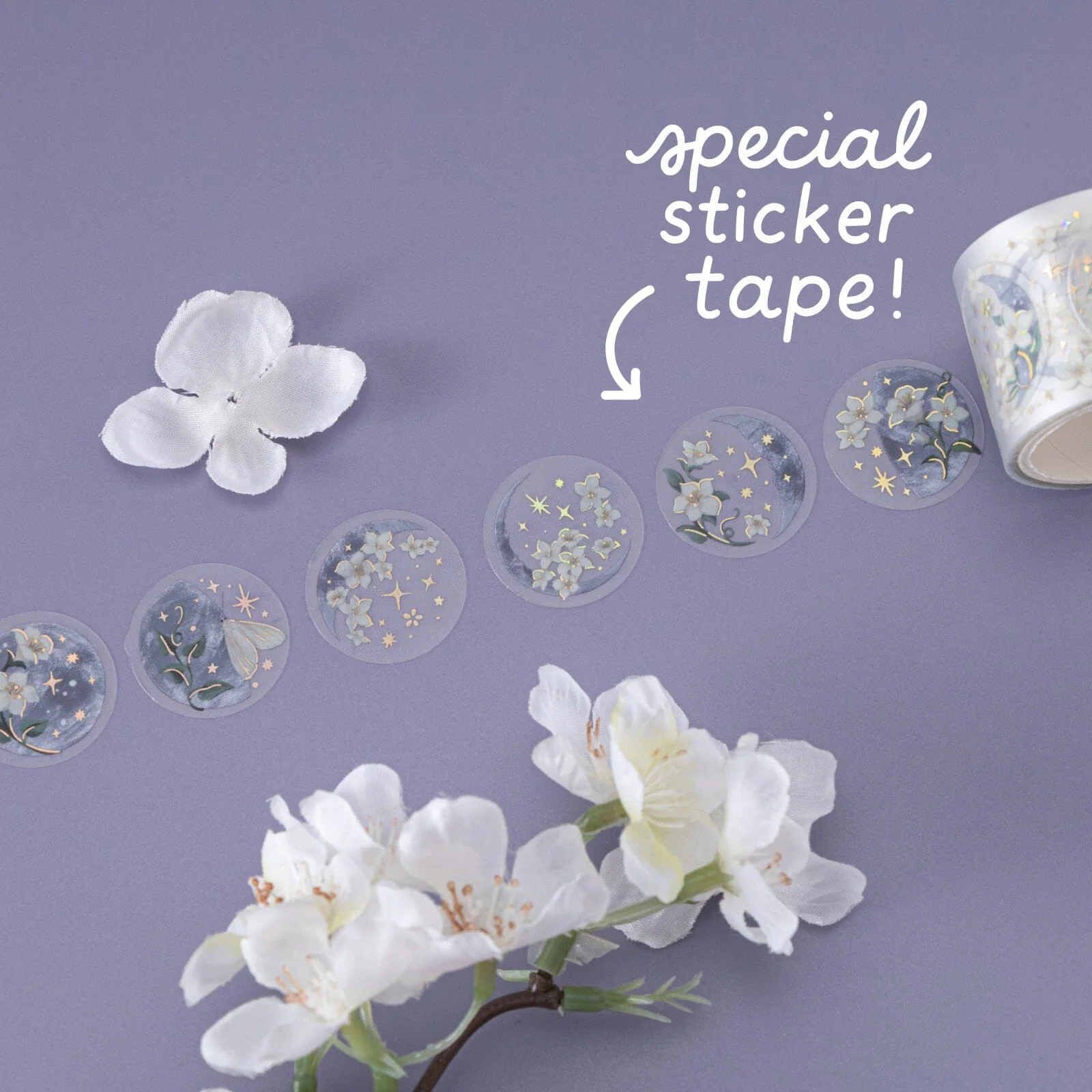 Tsuki ‘Moonflower Magic’ Washi Tape Set ☾ - Image 5