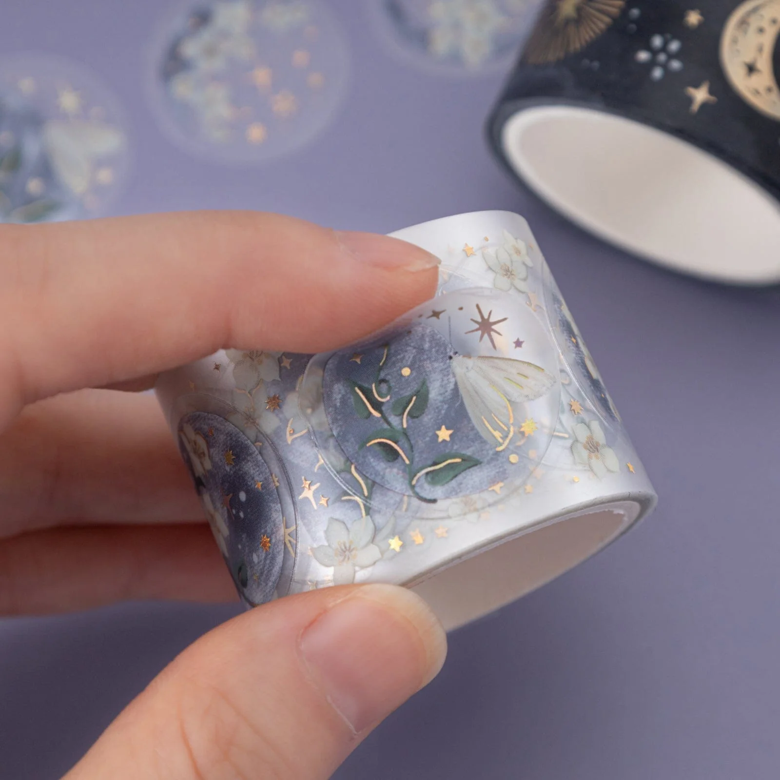 Tsuki ‘Moonflower Magic’ Washi Tape Set ☾ - Image 6