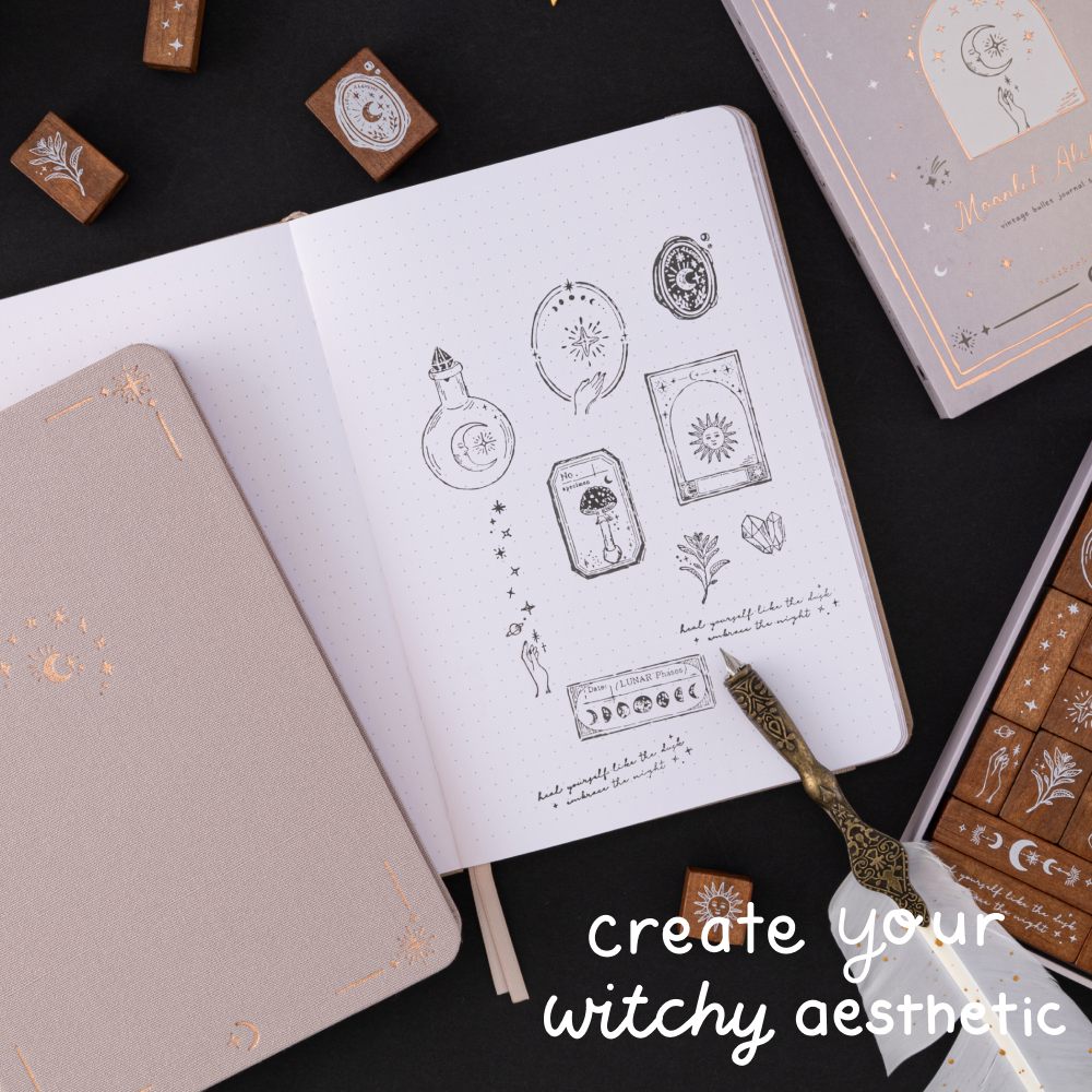 Tsuki ‘Moonlit Alchemy’ Bullet Journal Stamp Set ☾ - Image 4