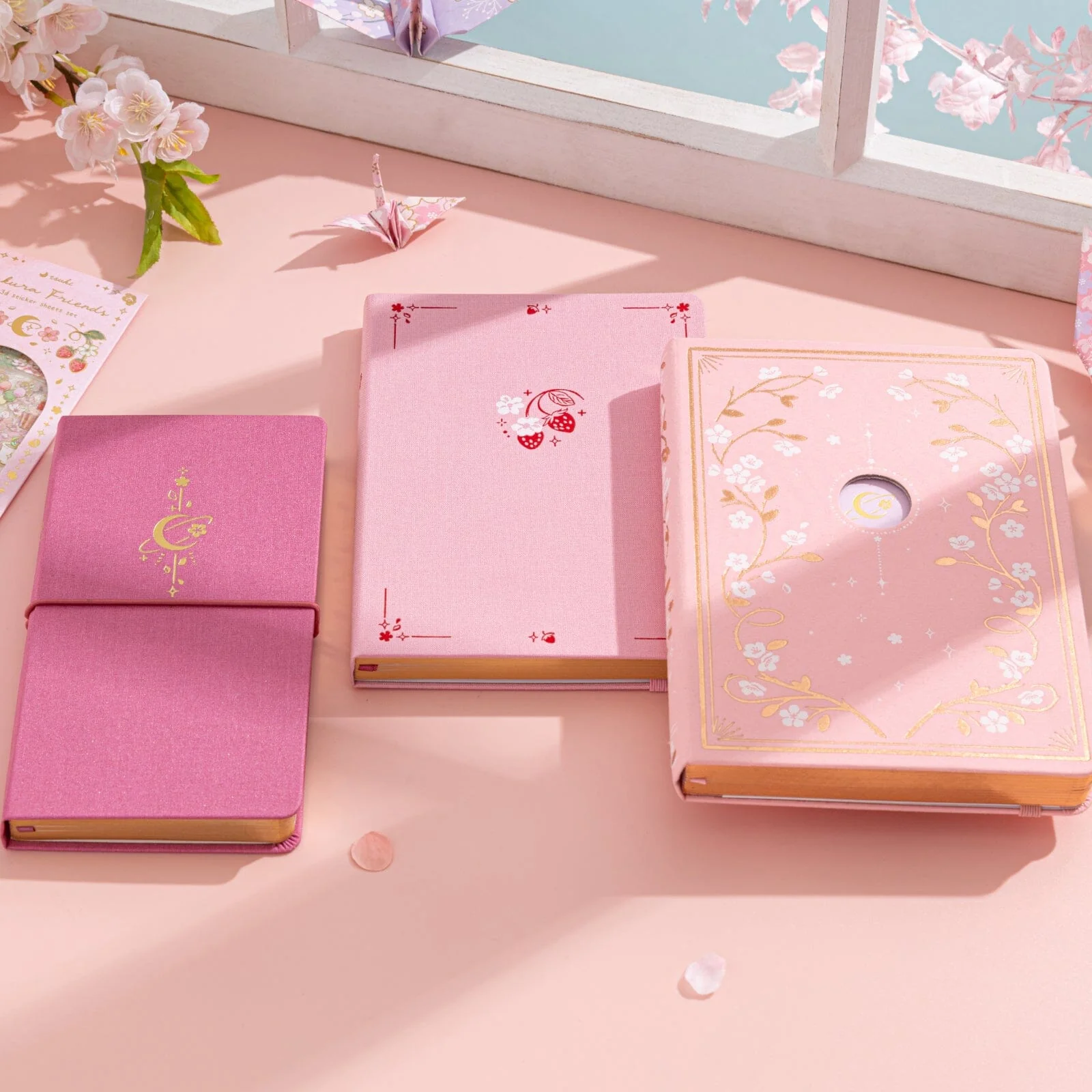 Tsuki ‘Moonlit Blossom’ Luxury Travel Notebook ☾ - Image 14