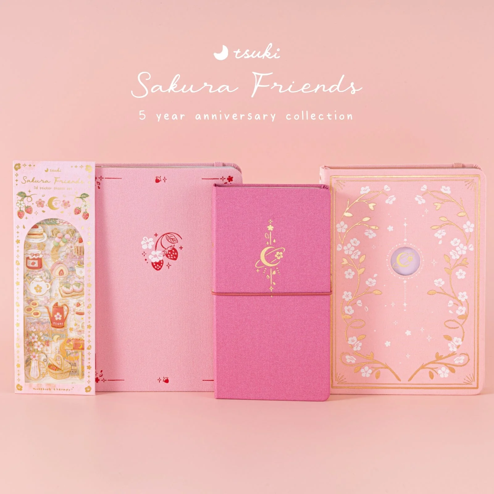 Tsuki ‘Moonlit Blossom’ Luxury Travel Notebook ☾ - Image 15