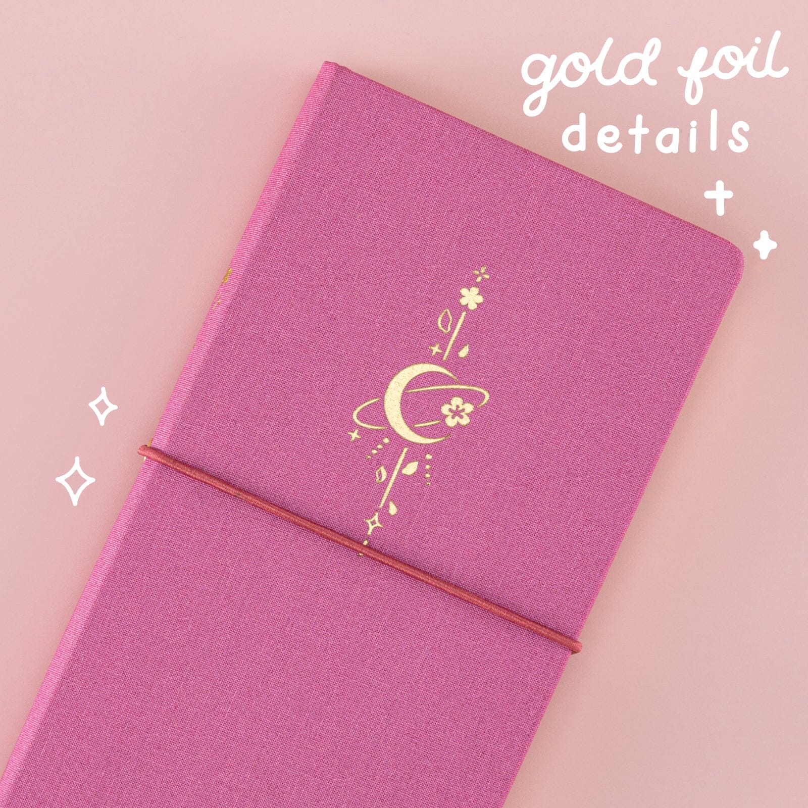 Tsuki ‘Moonlit Blossom’ Luxury Travel Notebook ☾ - Image 4