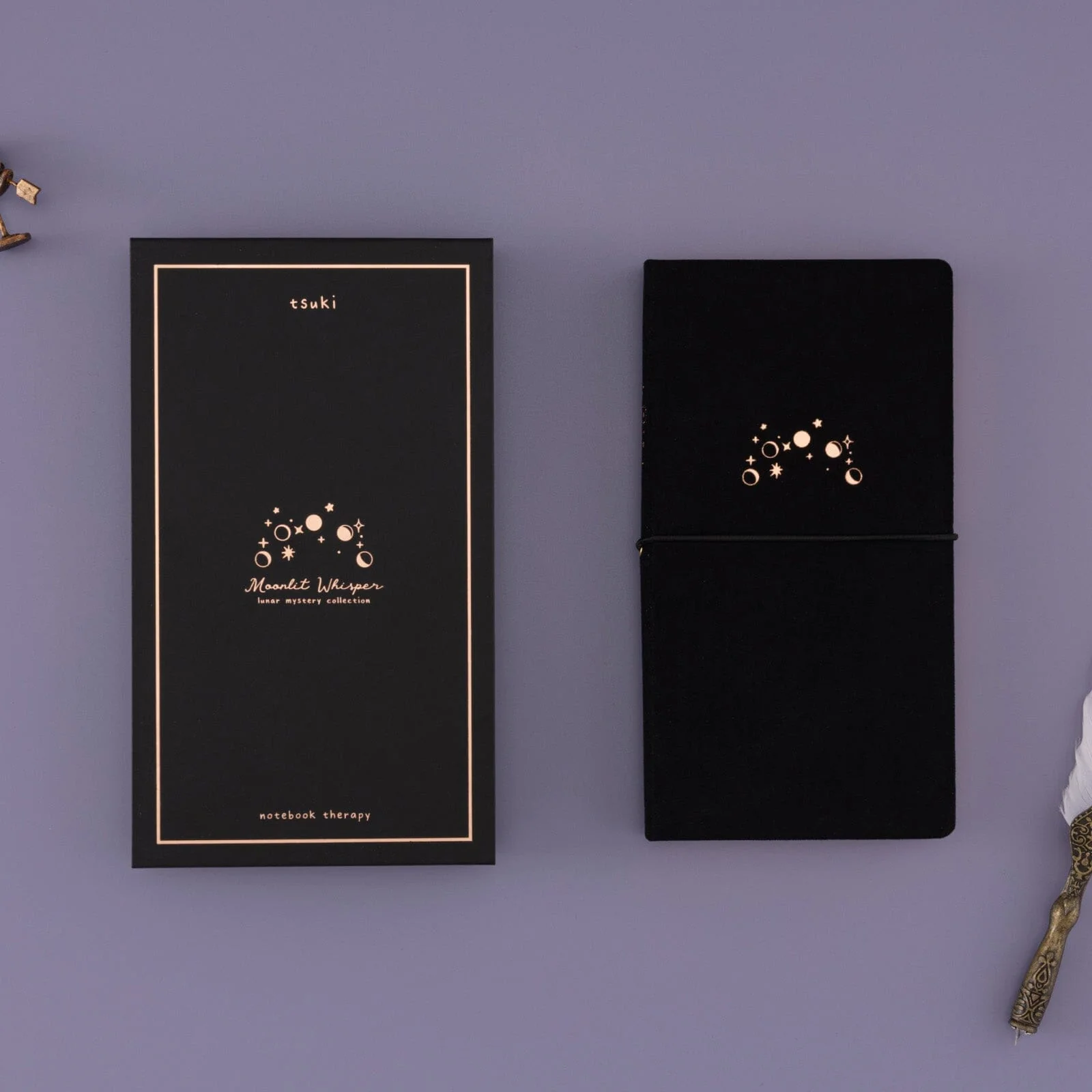 Tsuki ‘Moonlit Whisper’ Limited Edition Luxury Travel Notebook ☾ - Image 12