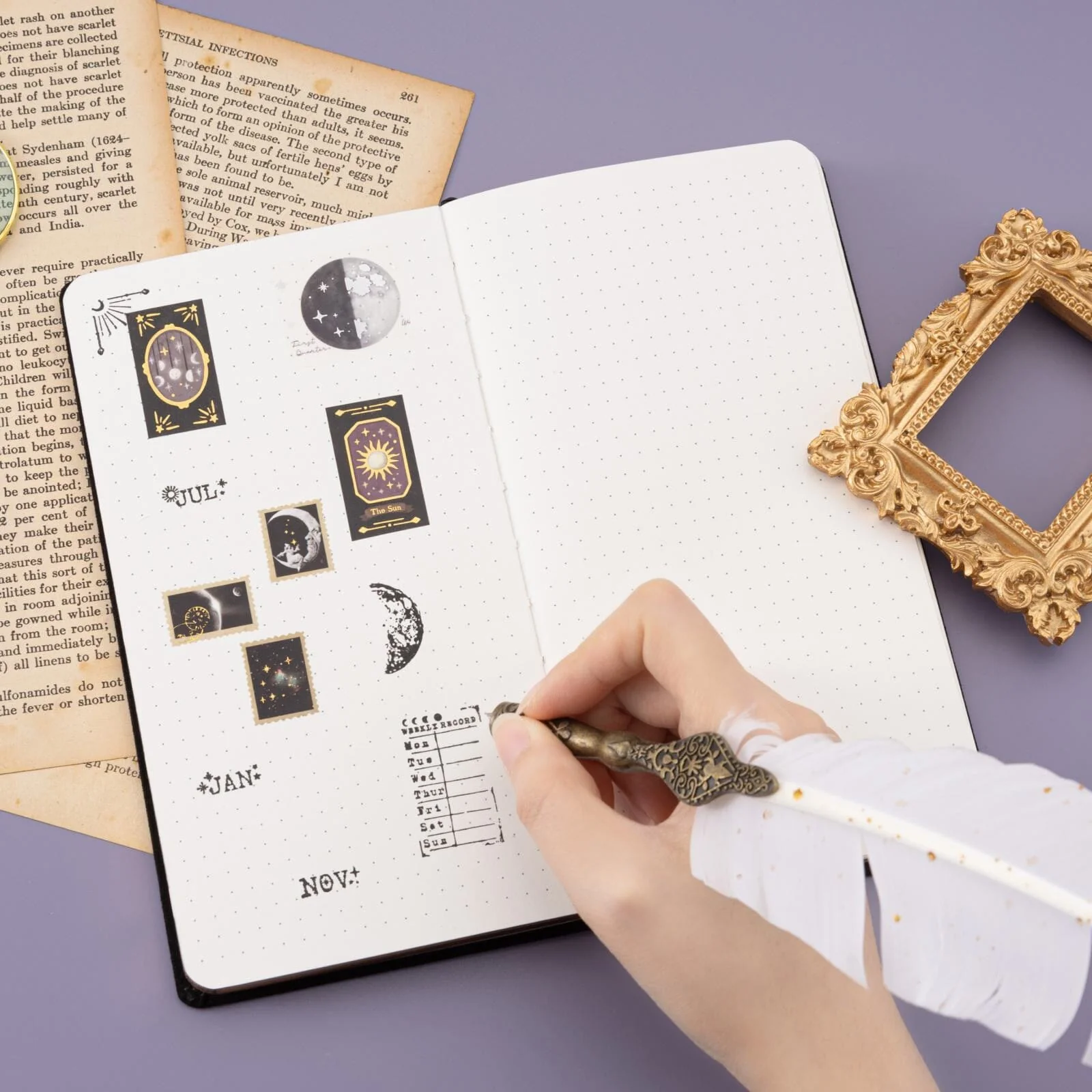 Tsuki ‘Moonlit Whisper’ Limited Edition Luxury Travel Notebook ☾ - Image 14
