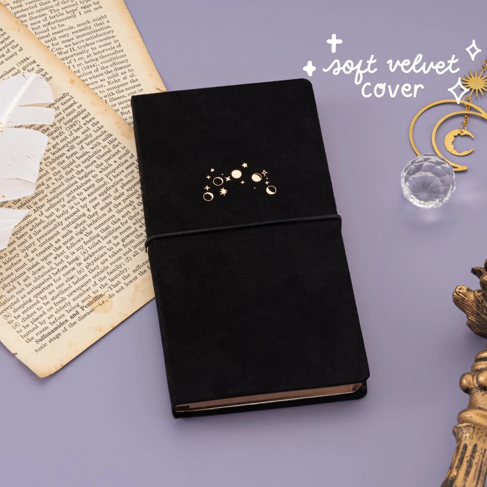 Tsuki ‘Moonlit Whisper’ Limited Edition Luxury Travel Notebook ☾ - Image 2