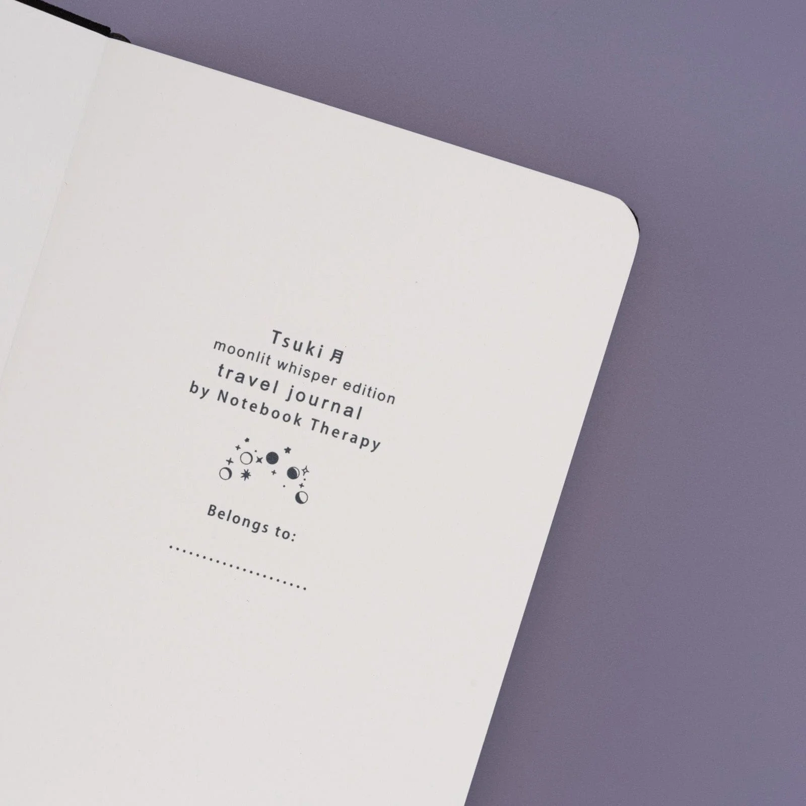 Tsuki ‘Moonlit Whisper’ Limited Edition Luxury Travel Notebook ☾ - Image 5