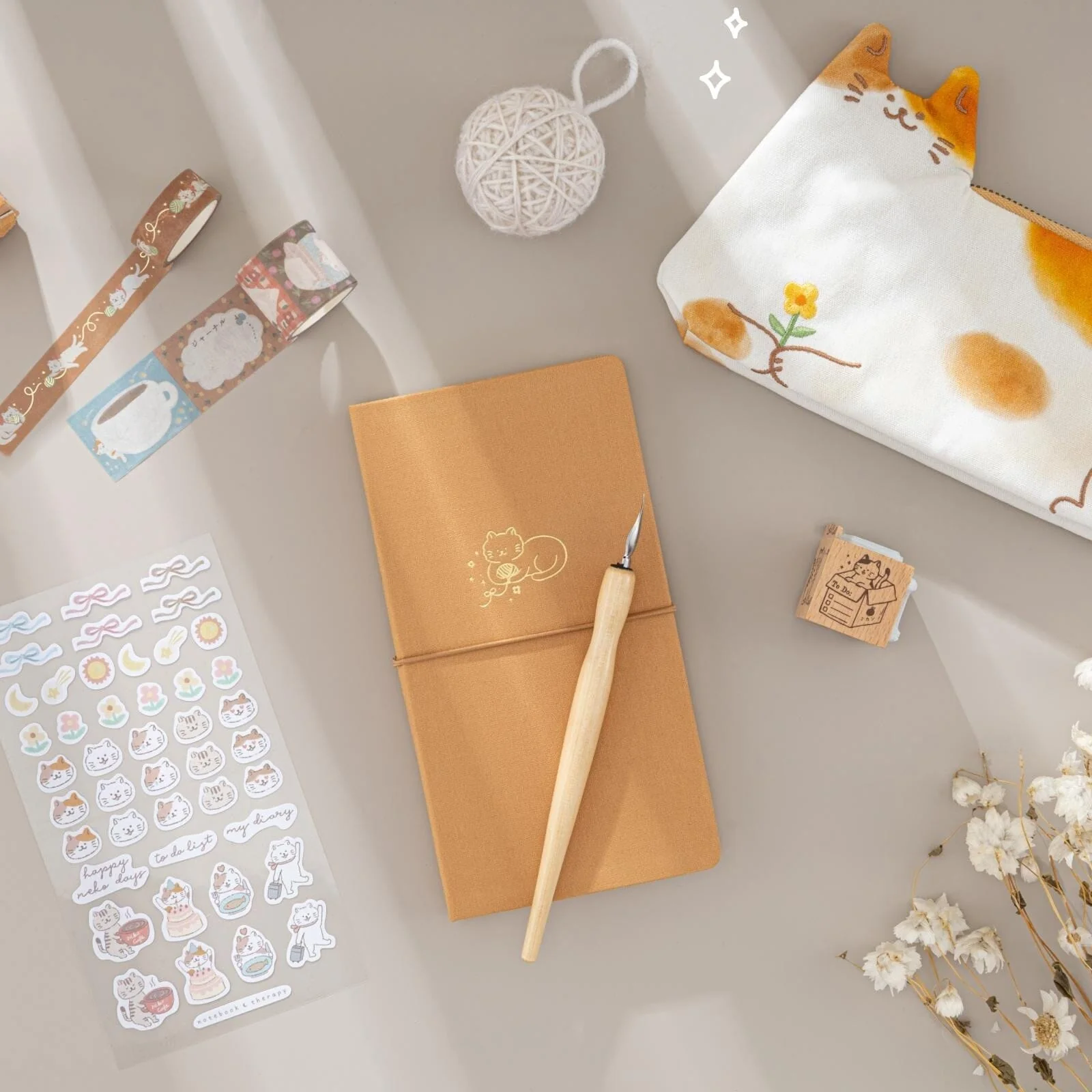 Tsuki ‘Neko Days’ Travel Notebook Gift Set ☾ - Image 21
