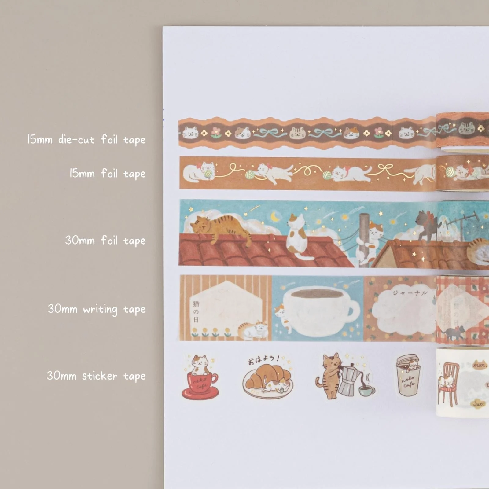 Tsuki ‘Neko Days’ Travel Notebook Gift Set ☾ - Image 8