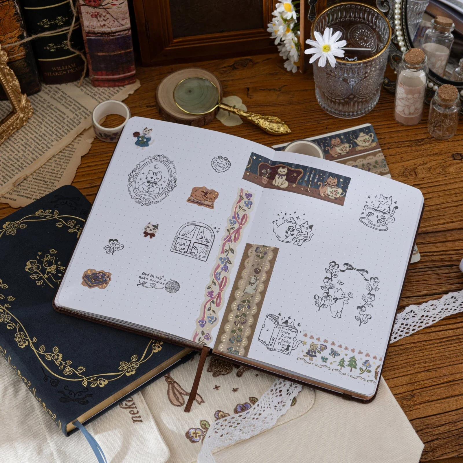 Tsuki ‘Neko Tea Tales’ Limited Edition Bullet Journal ☾ - Image 16