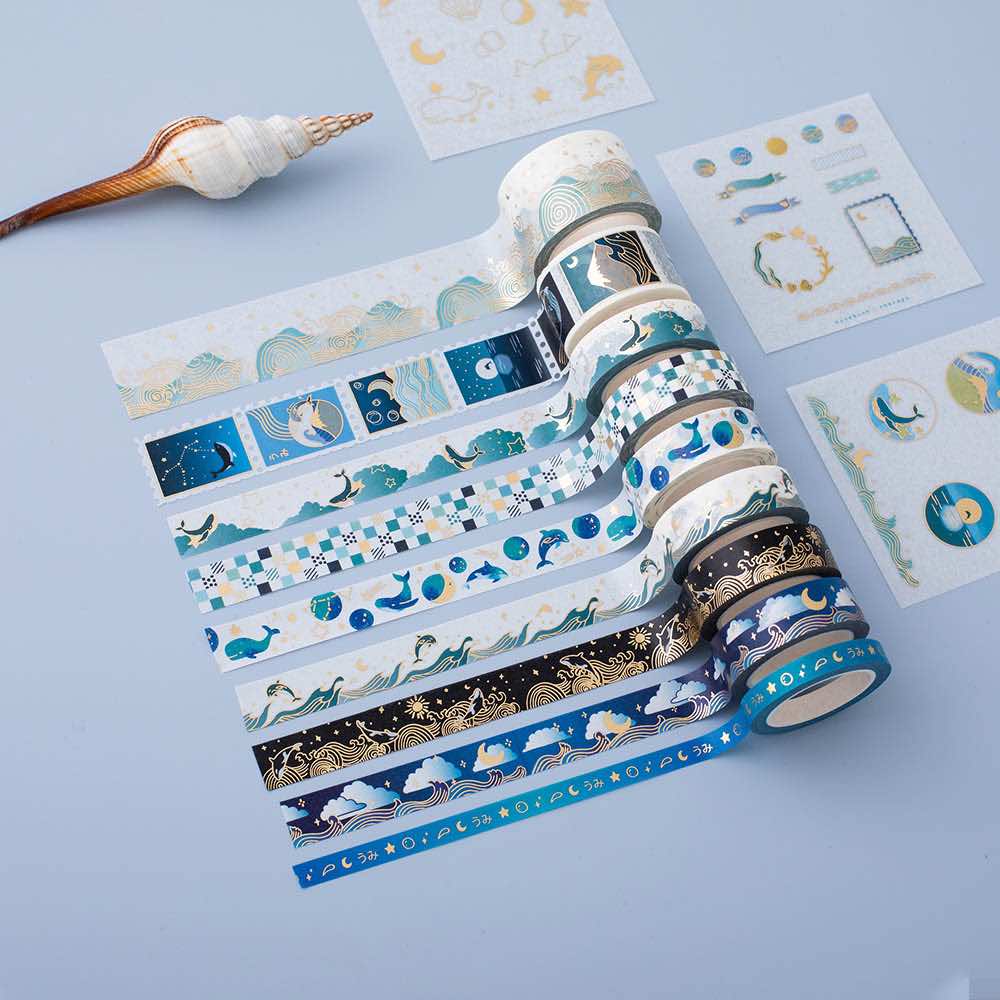 Tsuki 'Ocean Edition' Washi Tape Set ☾ - Image 3