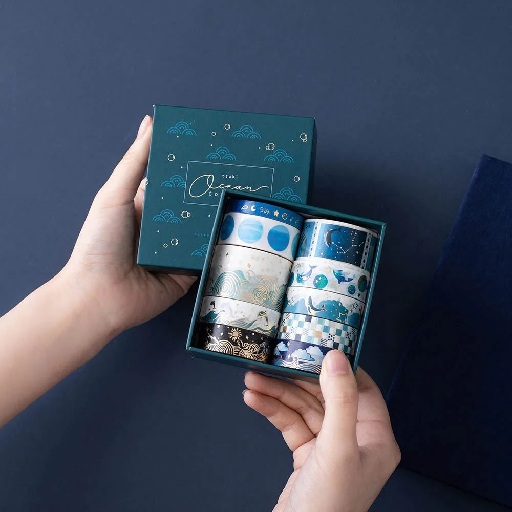 Tsuki 'Ocean Edition' Washi Tape Set ☾ - Image 4