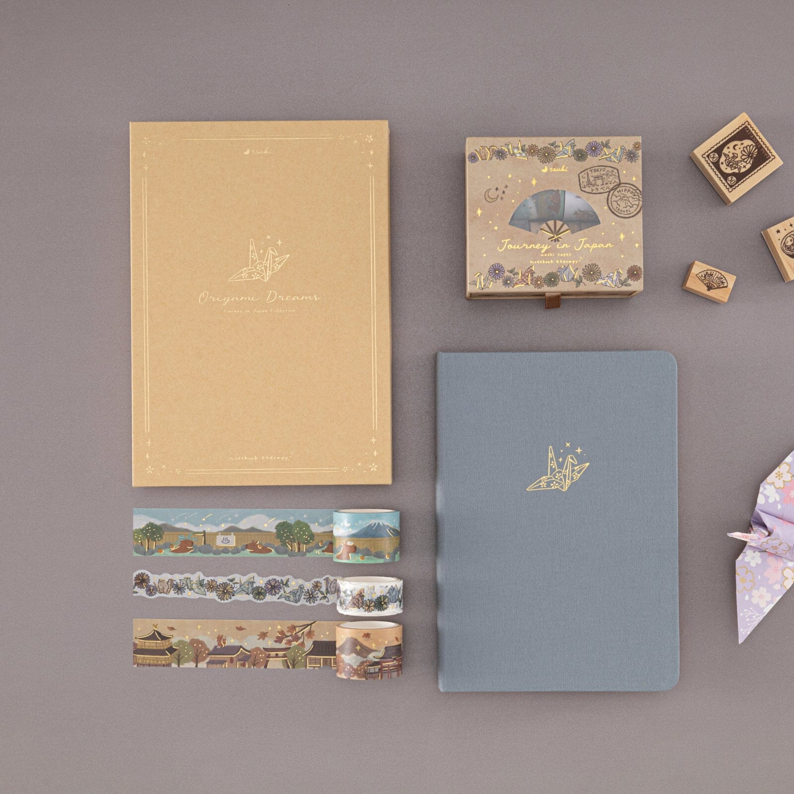 Tsuki ‘Origami Dreams’ Kraft Paper A5 Bullet Journal ☾ - Image 5