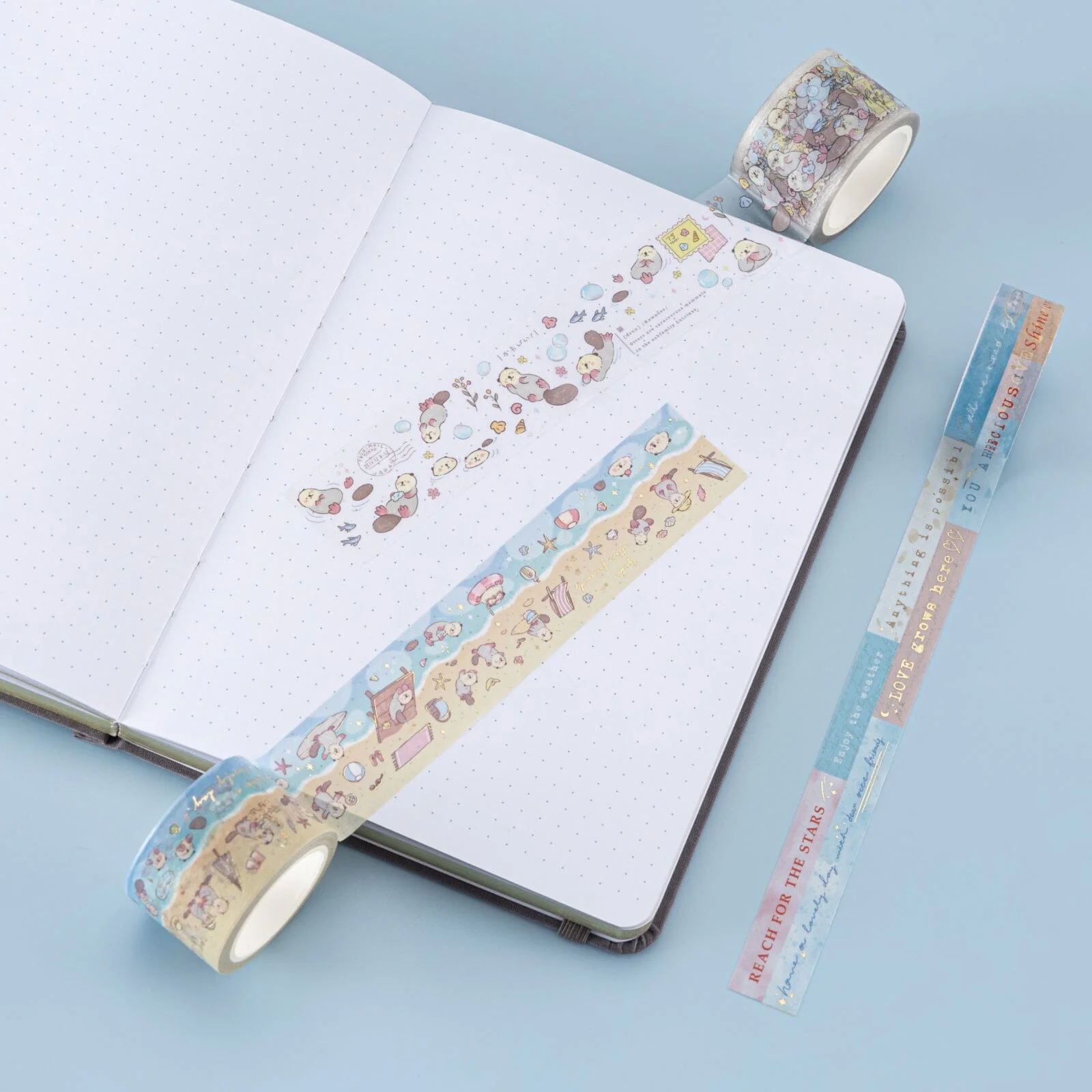 Tsuki ‘Otter Friends’ Washi Tape Set ☾ - Image 13