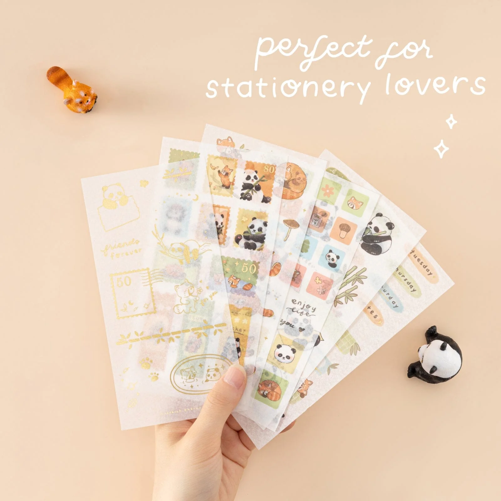 Tsuki ‘Panda Friends’ Sticker Set ☾ - Image 3