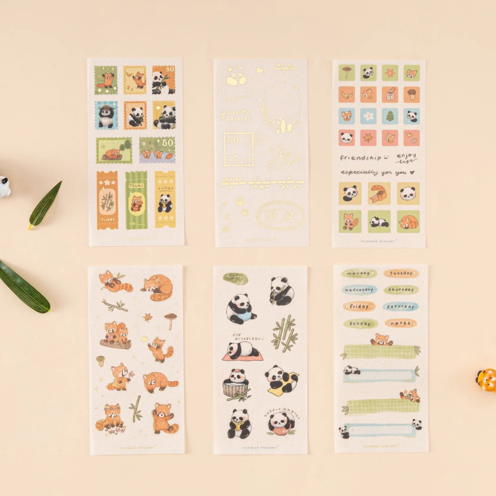 Tsuki ‘Panda Friends’ Sticker Set ☾ - Image 7