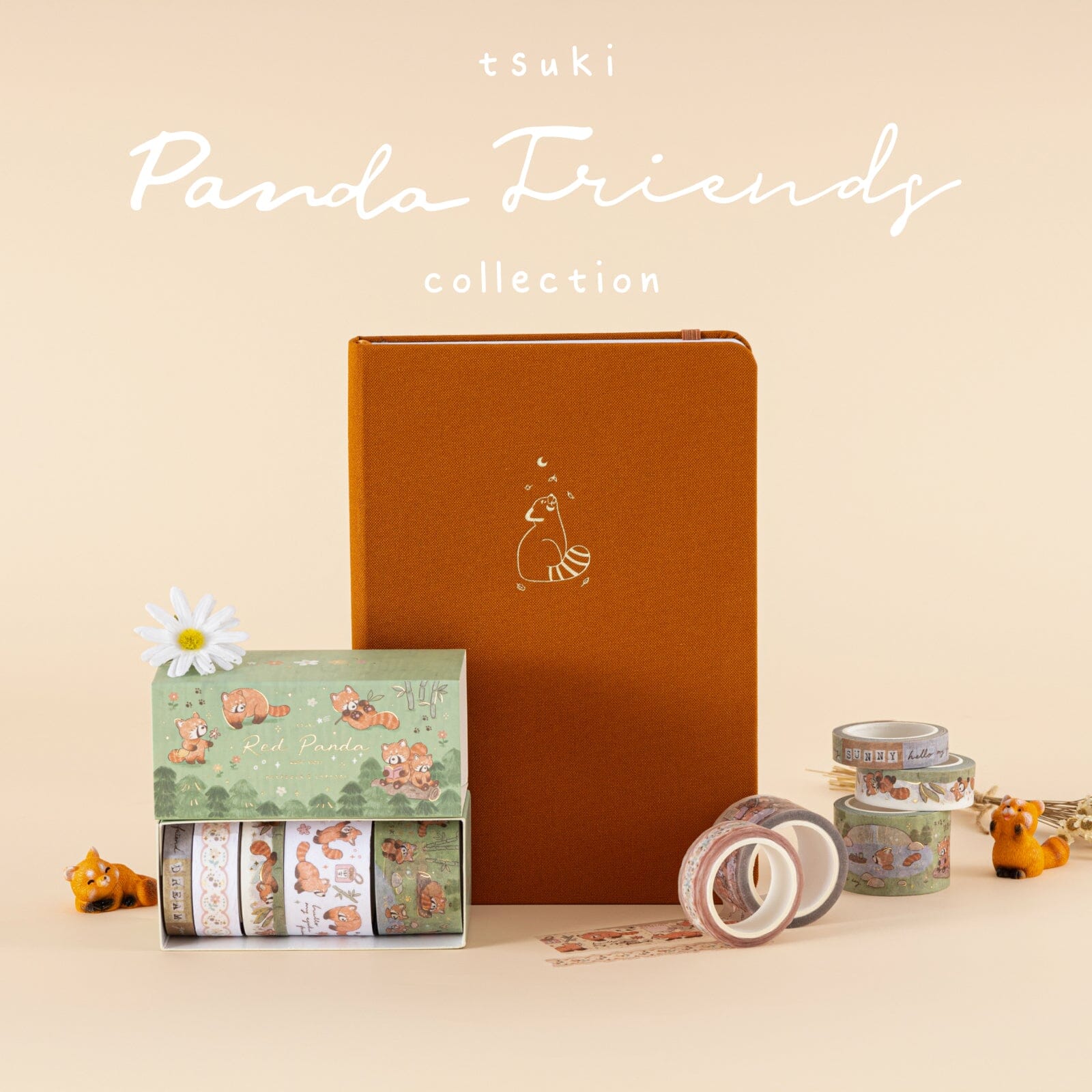 Tsuki ‘Red Panda’ Washi Tape Set ☾ - Image 16