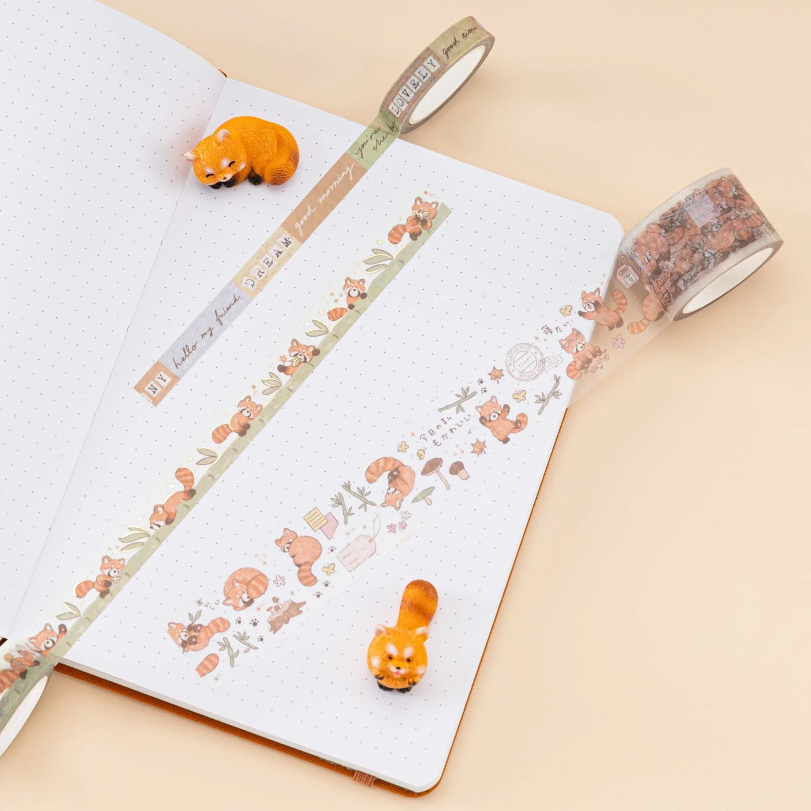 Tsuki ‘Red Panda’ Washi Tape Set ☾ - Image 7
