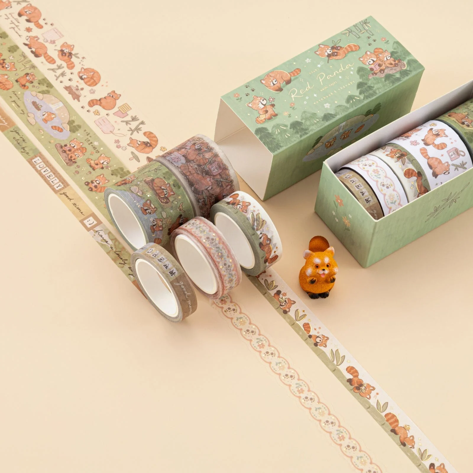 Tsuki ‘Red Panda’ Washi Tape Set ☾ - Image 8