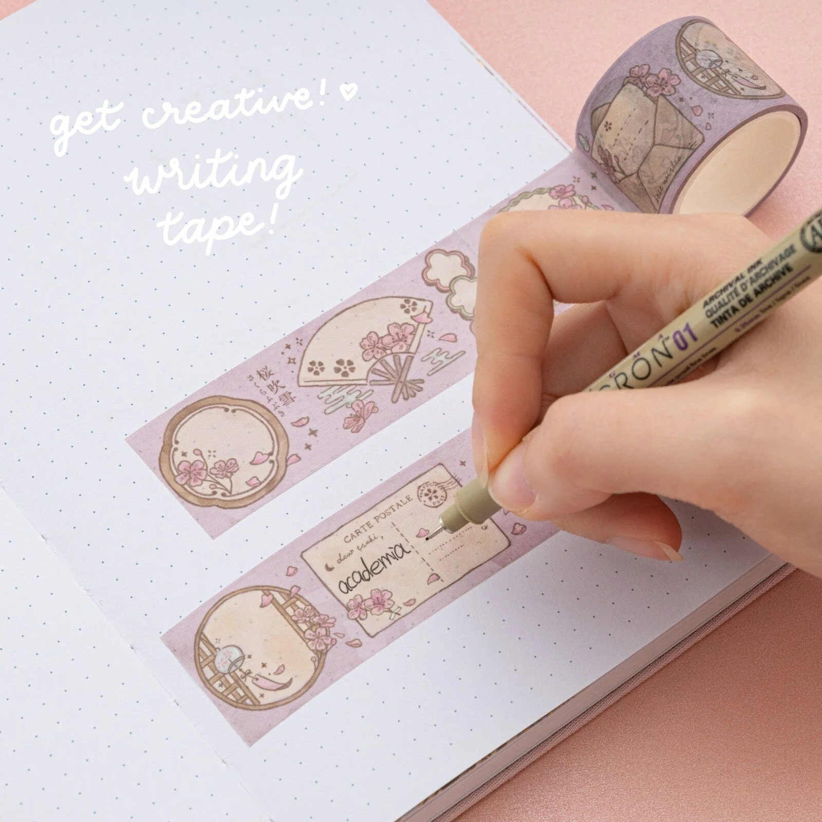 Tsuki ‘Sakura Breeze’ Washi Tape Set ☾ - Image 11