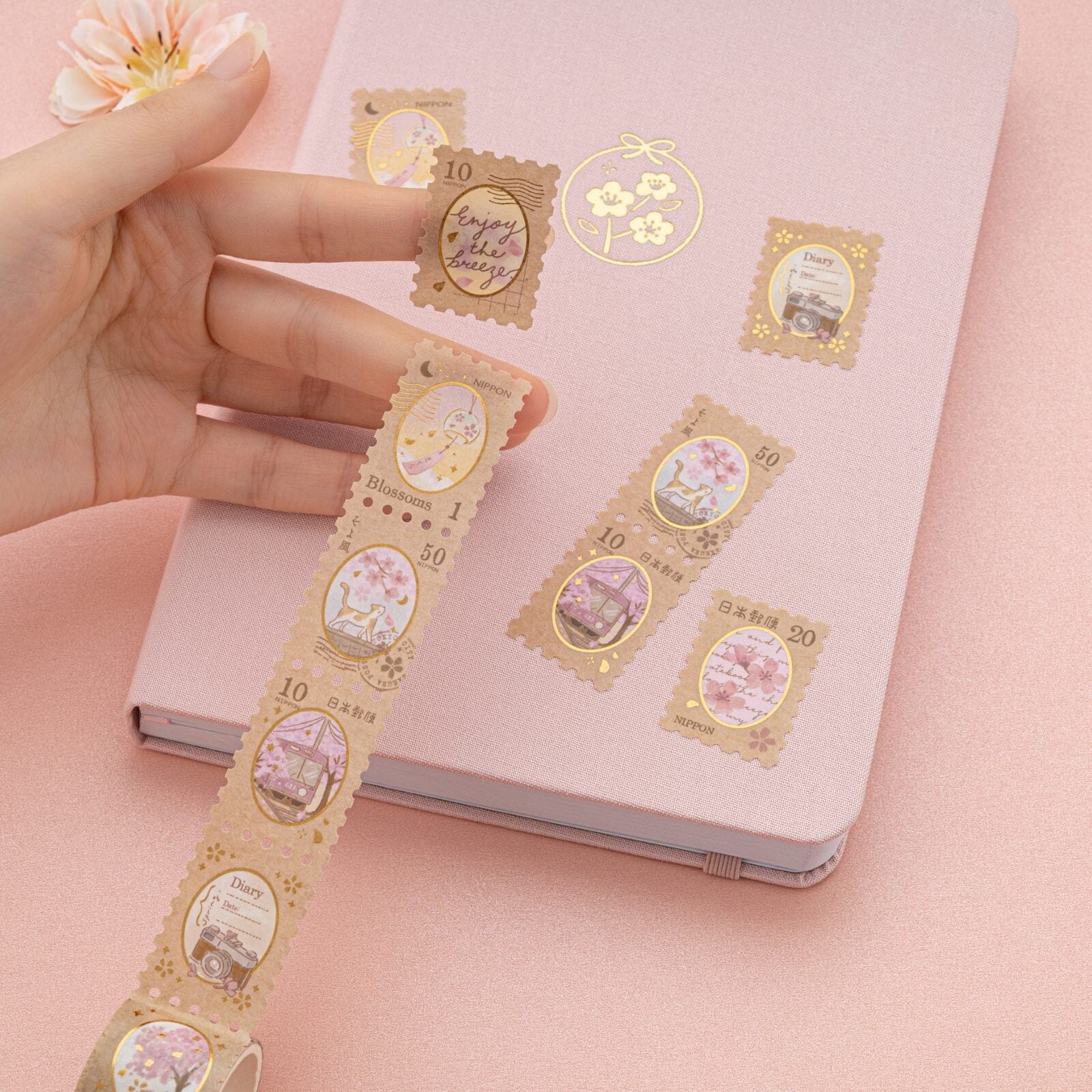 Tsuki ‘Sakura Breeze’ Washi Tape Set ☾ - Image 13