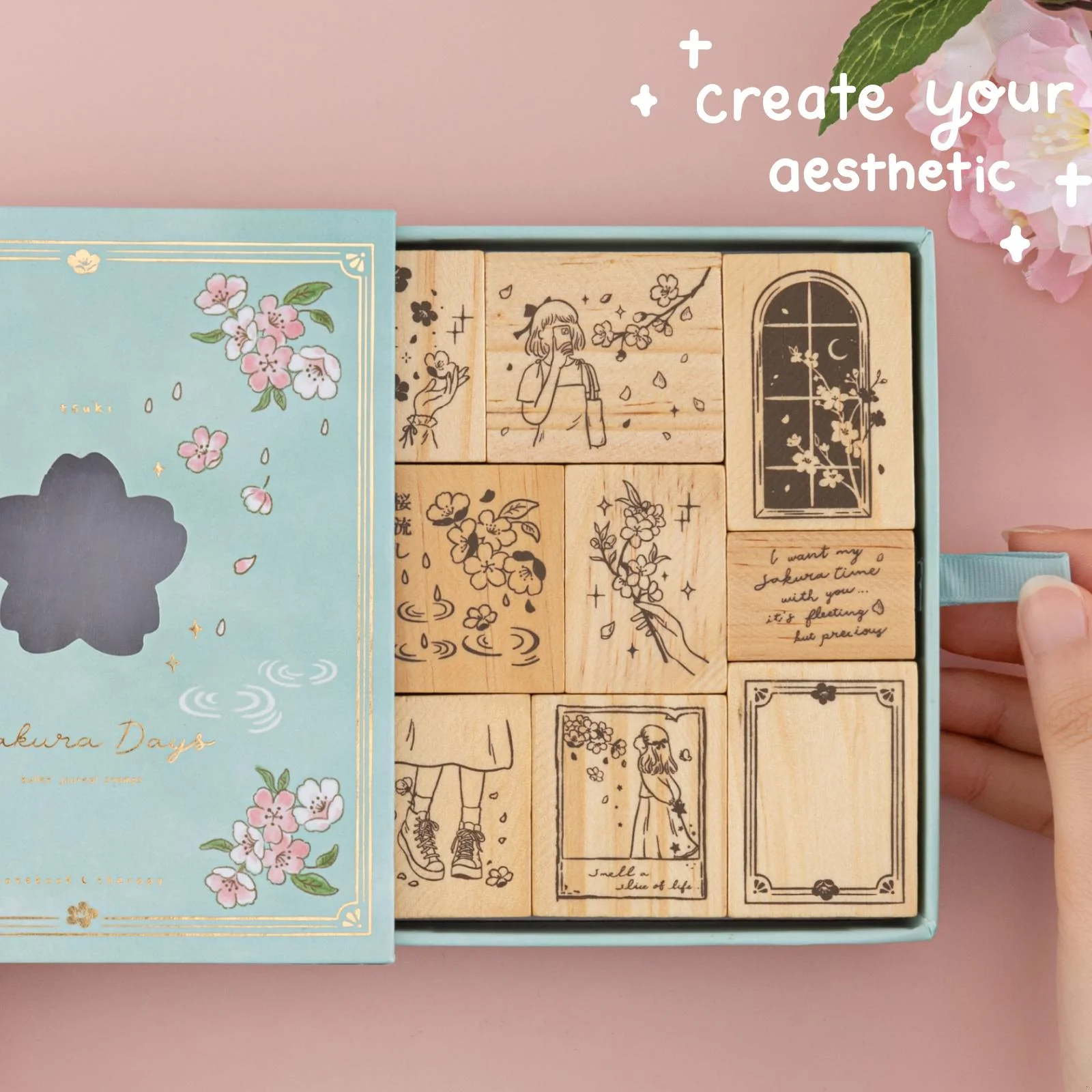 Tsuki ‘Sakura Days’ Bullet Journal Stamp Set ☾ - Image 3