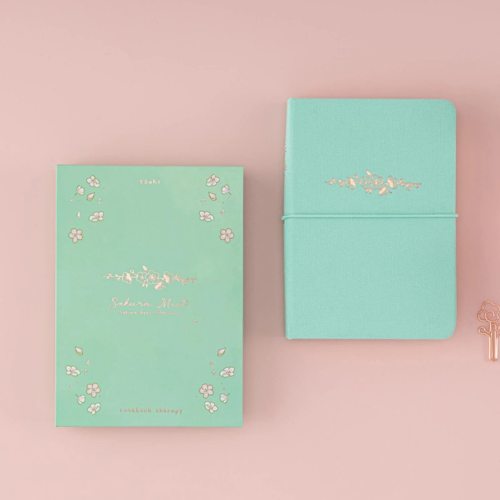 Tsuki ‘Sakura Mint’ A6 Travel Notebook ☾ - Image 13