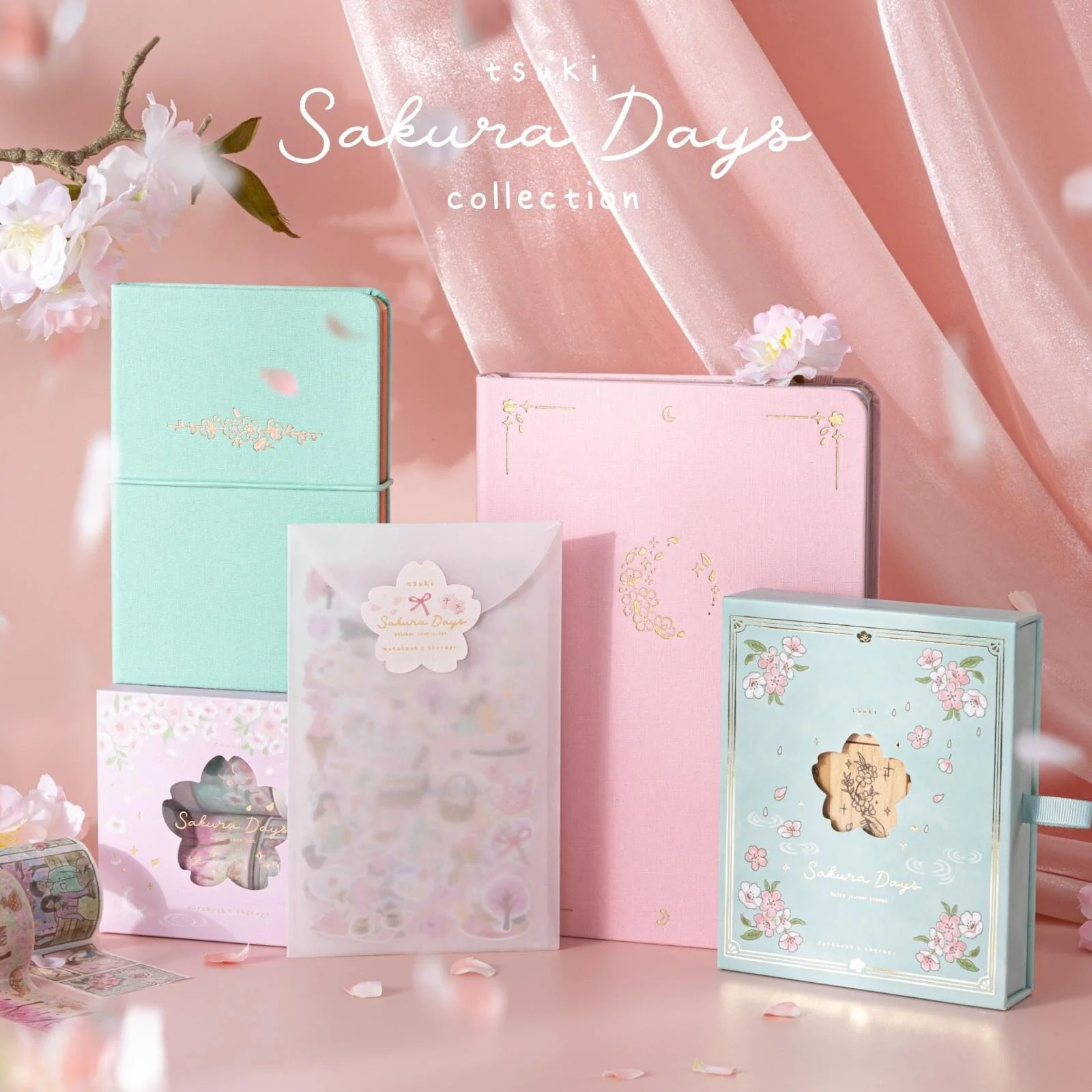 Tsuki ‘Sakura Mint’ A6 Travel Notebook ☾ - Image 17