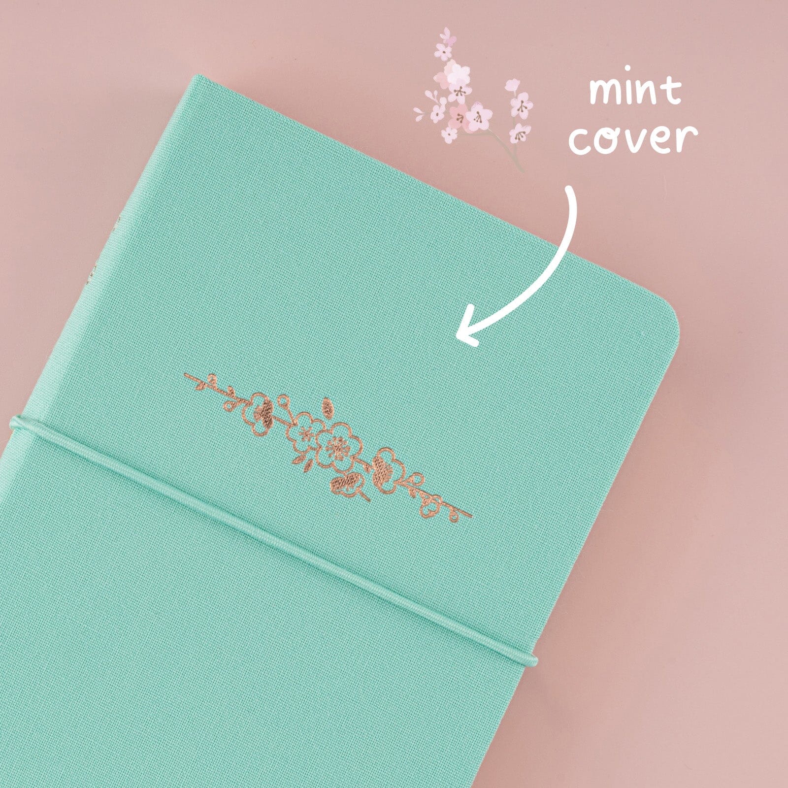 Tsuki ‘Sakura Mint’ A6 Travel Notebook ☾ - Image 4