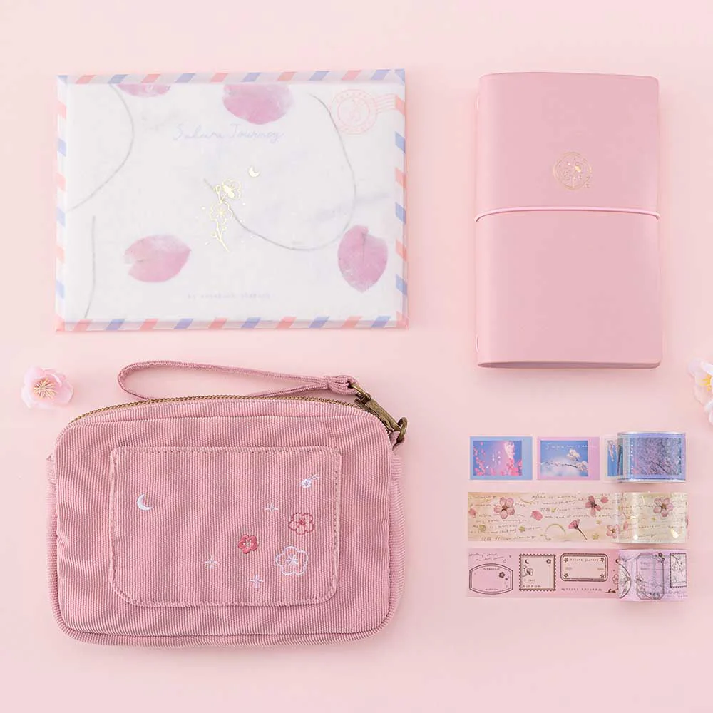 Tsuki ‘Sakura Journey’ Vintage Journal Washi Tape Set ☾ - Image 16