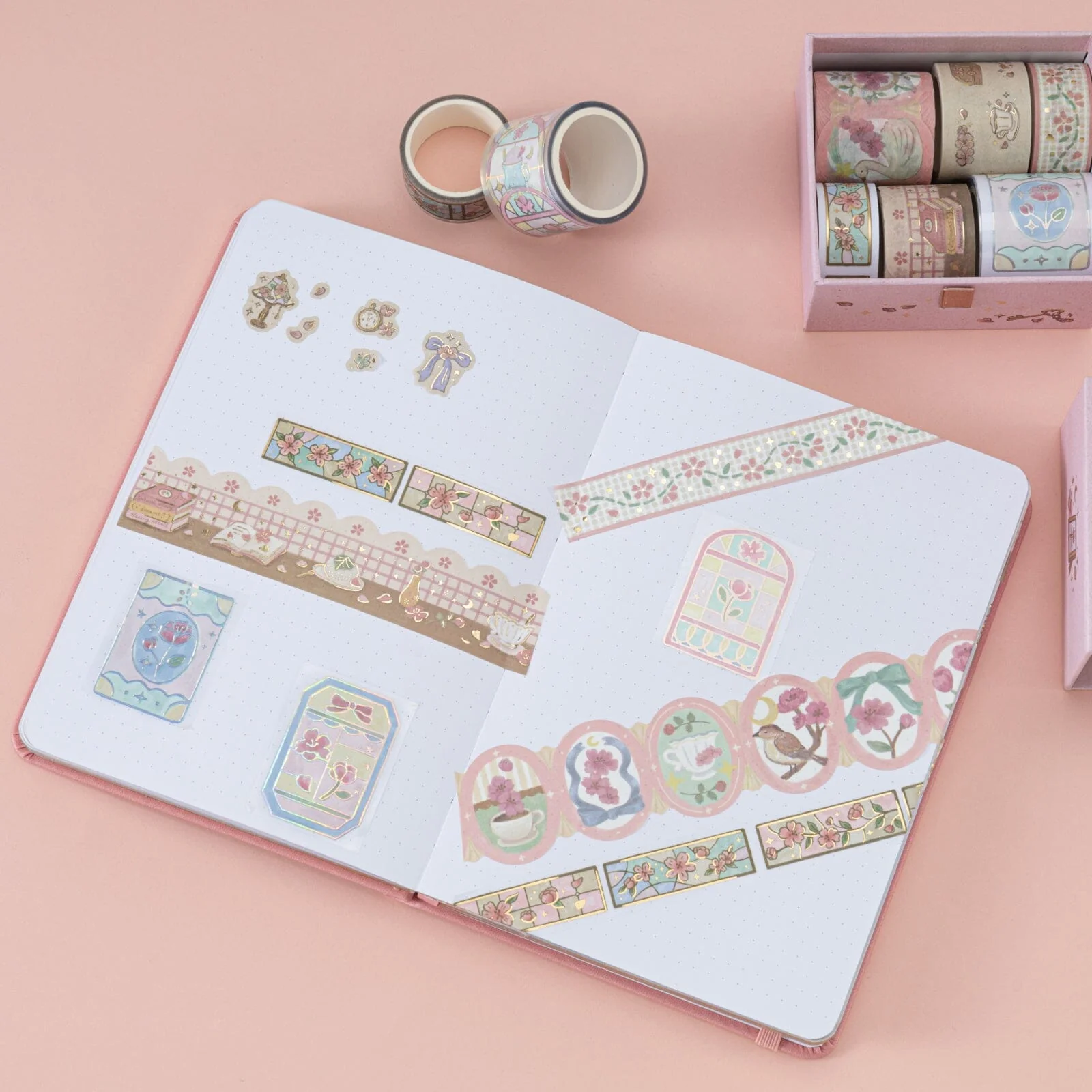 Tsuki ‘Sakura Story’ Washi Tape Set ☾ - Image 3