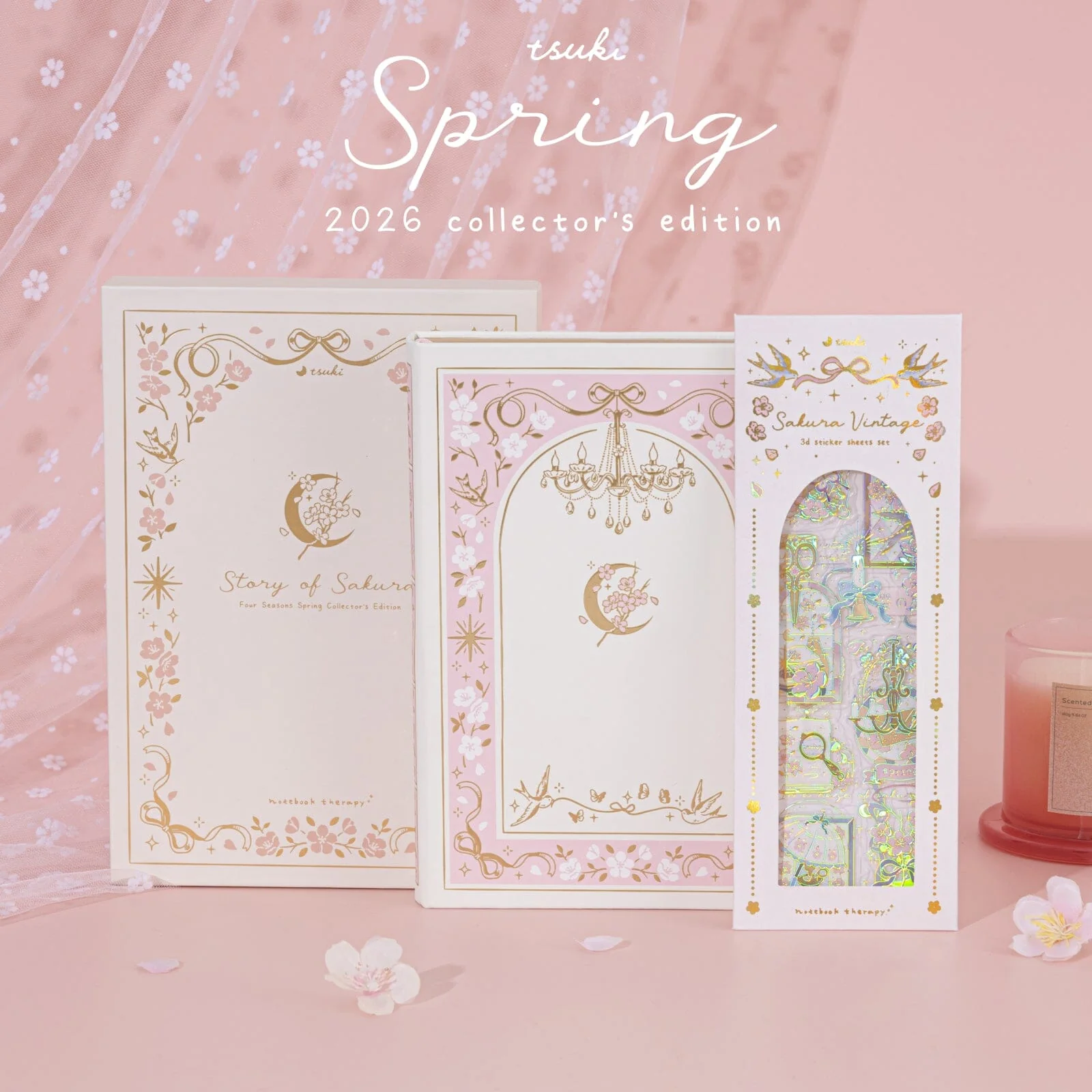 Tsuki ‘Sakura Vintage’ 3D Sticker Set ☾ - Image 11
